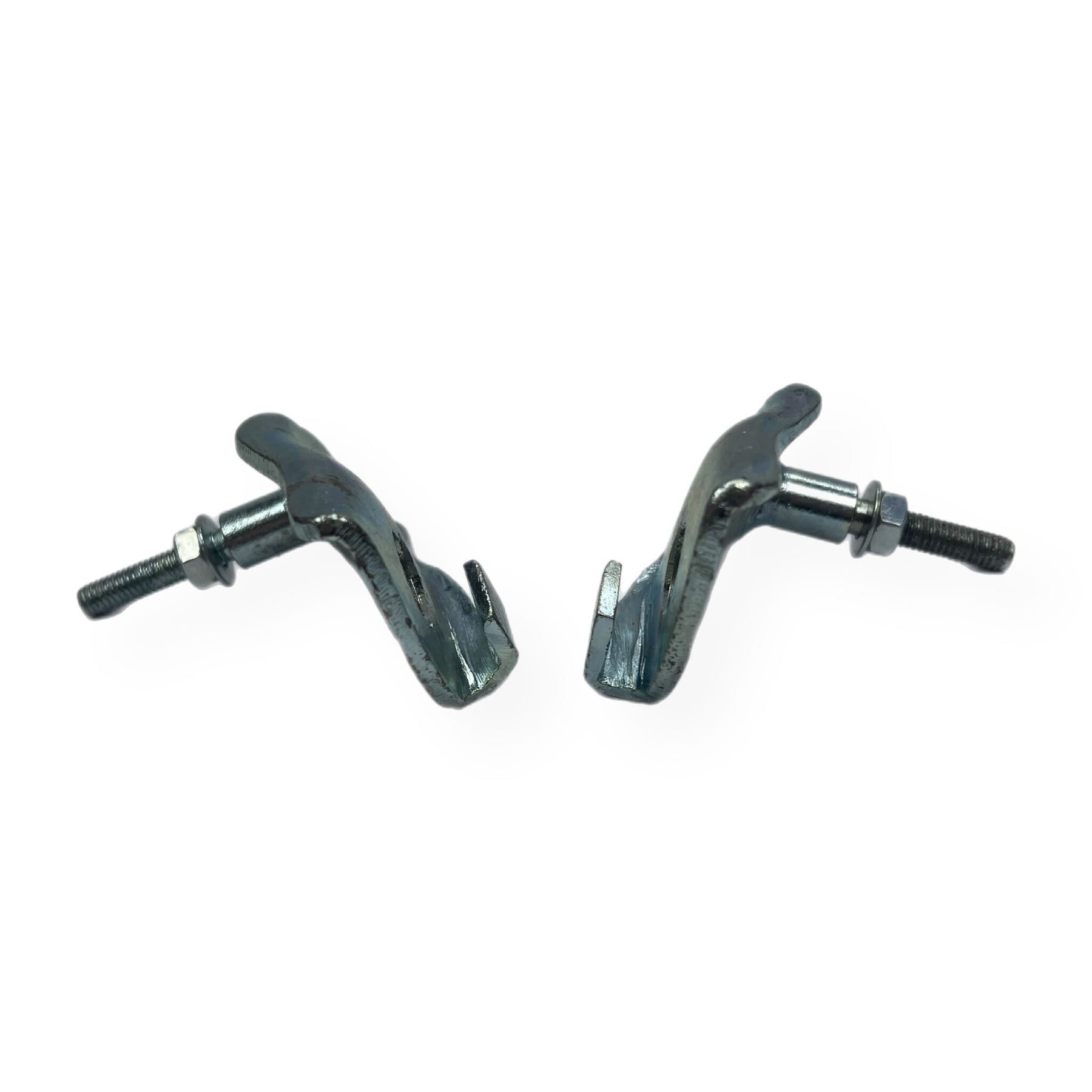 Lambretta Front Damper Lower Bolt on Fitting Bracket - Pair - Zinc Plated