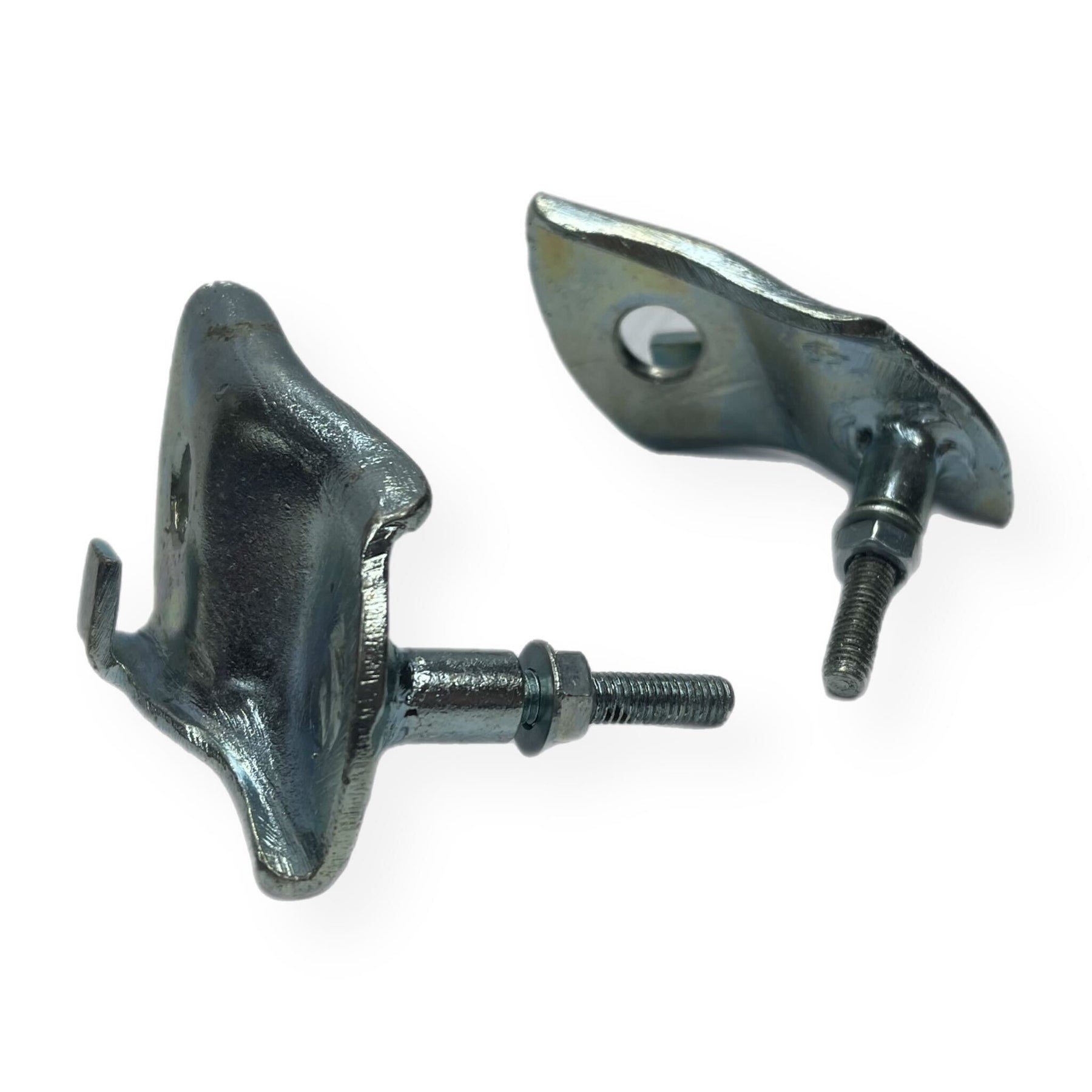 Lambretta Front Damper Lower Bolt on Fitting Bracket - Pair - Zinc Plated