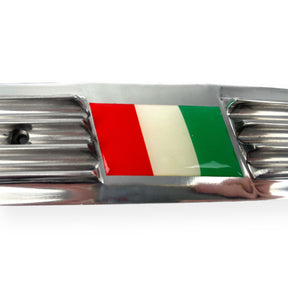 Lambretta GP Polished Side Panel Grills Italian Italy Flag