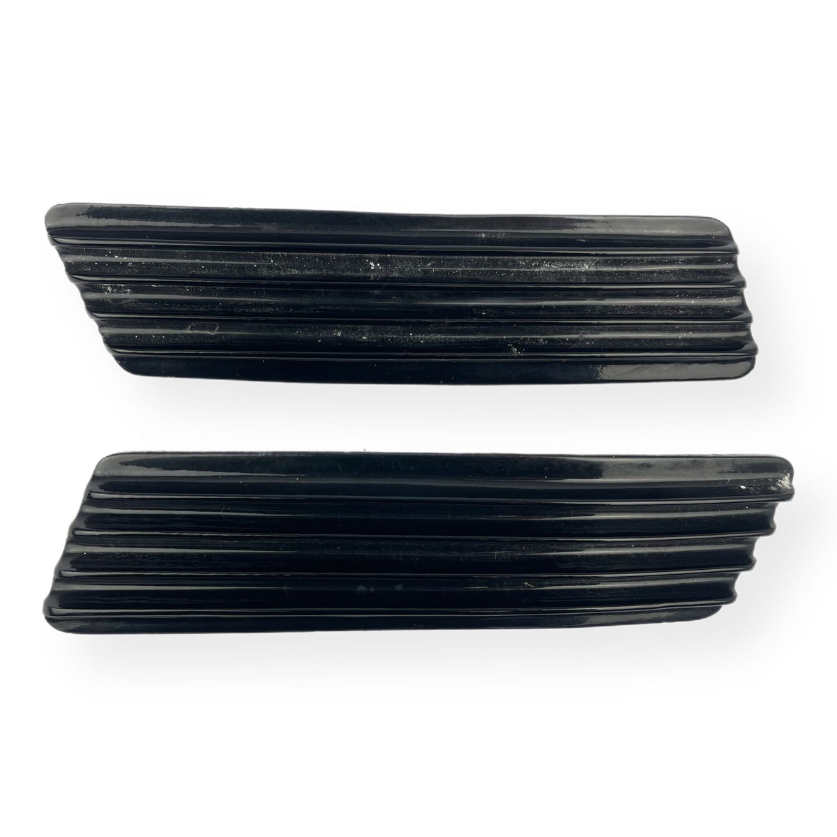 Lambretta GP Side Panel Grills - Gloss Black Alloy
