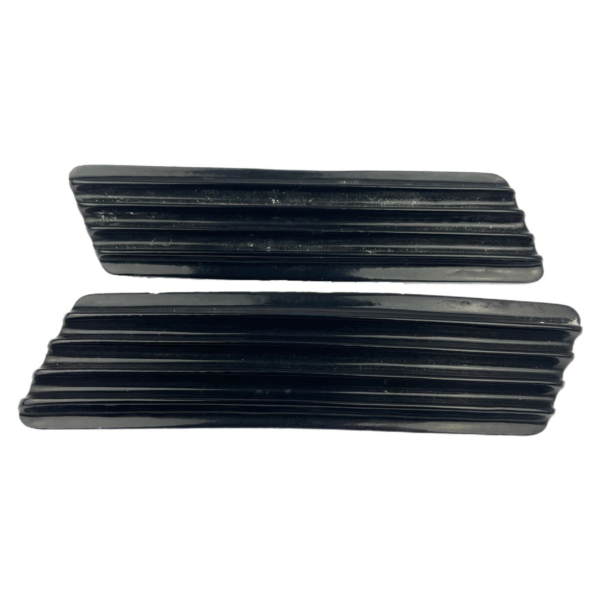 Lambretta GP Side Panel Grills - Gloss Black Alloy