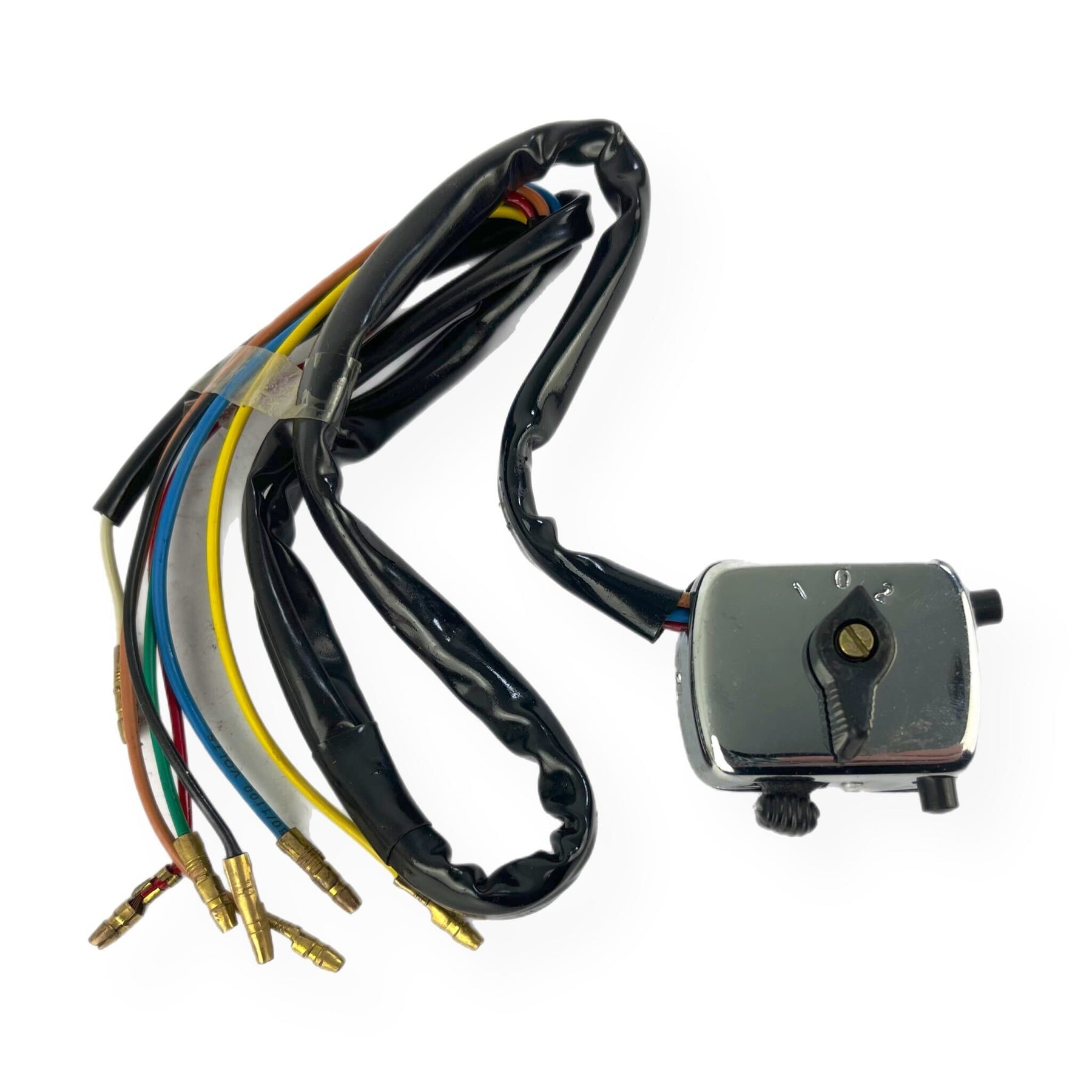 Lambretta LD 125 150 Light Switch - Chrome Black Buttons