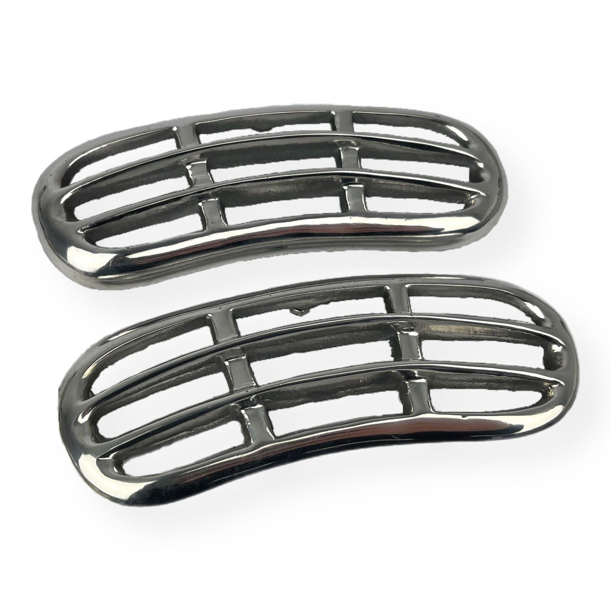 Lambretta LD 125 150 Panel Grills - Polished Alloy