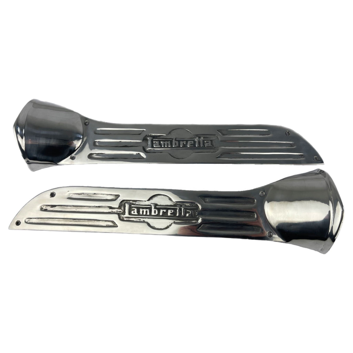 Lambretta LD 125 150 Panel Scoops - Polished Alloy