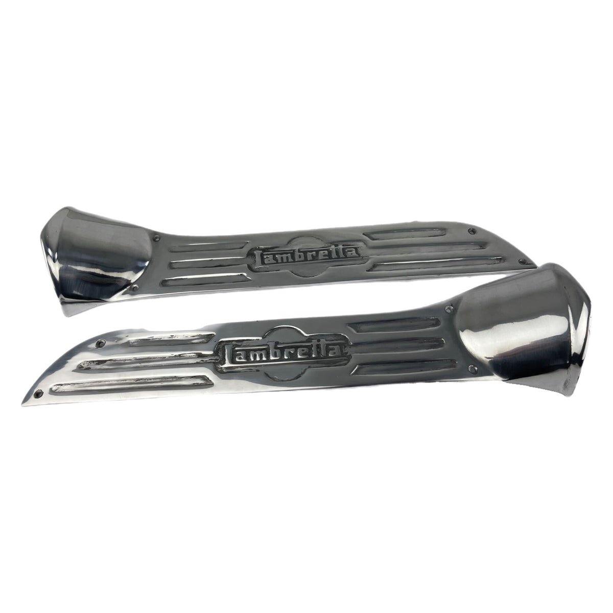 Lambretta LD 125 150 Panel Scoops - Polished Alloy