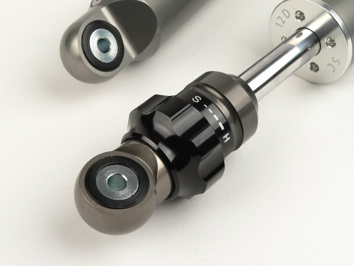 Lambretta Series 2 3 Li GP DL SX TV BGM Pro F16 Sport Front Dampers Shock Absorbers - Steel Grey