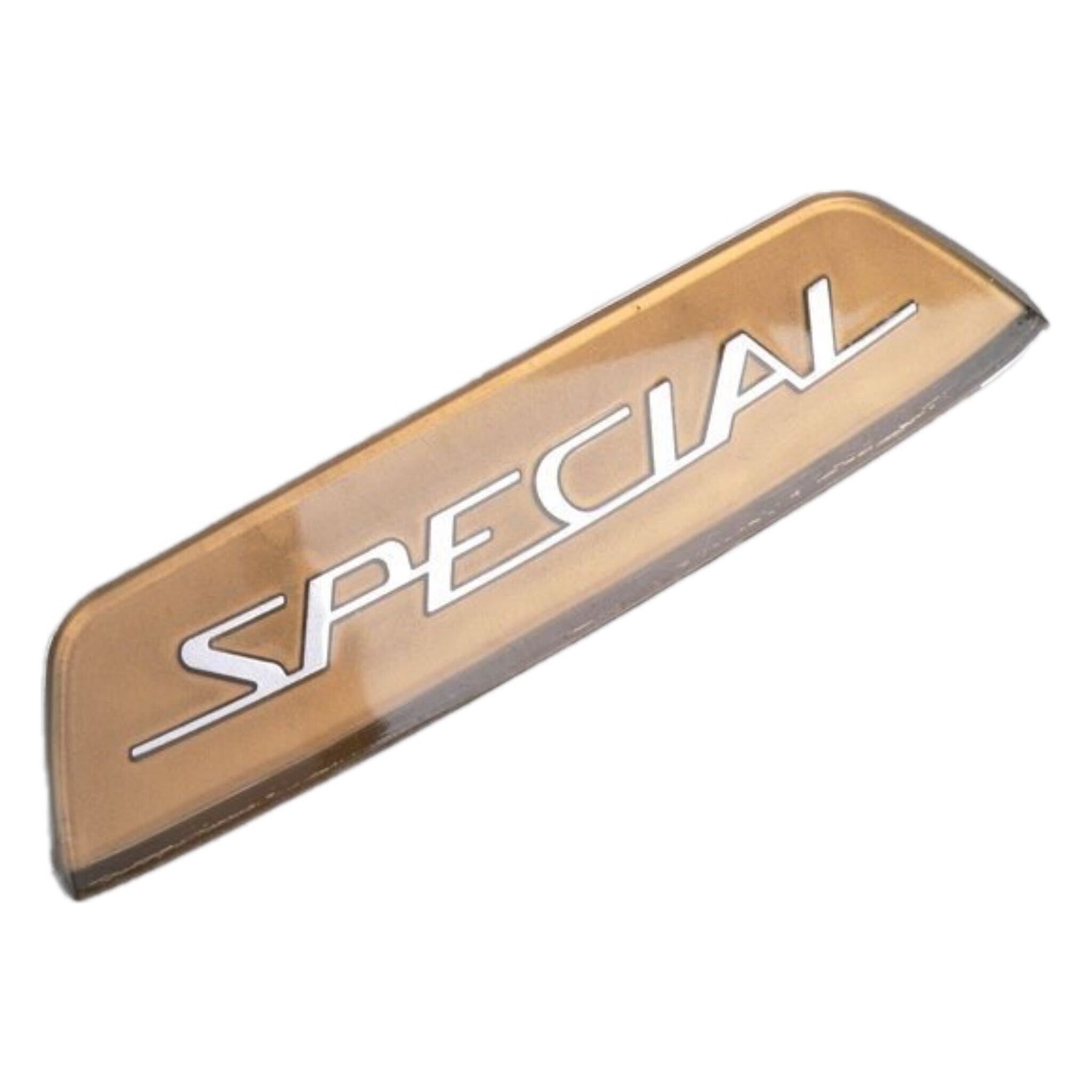 Lambretta Li Special 150 (05-09/1965) Rear Frame Badge Insert Gold - Casa Lambretta