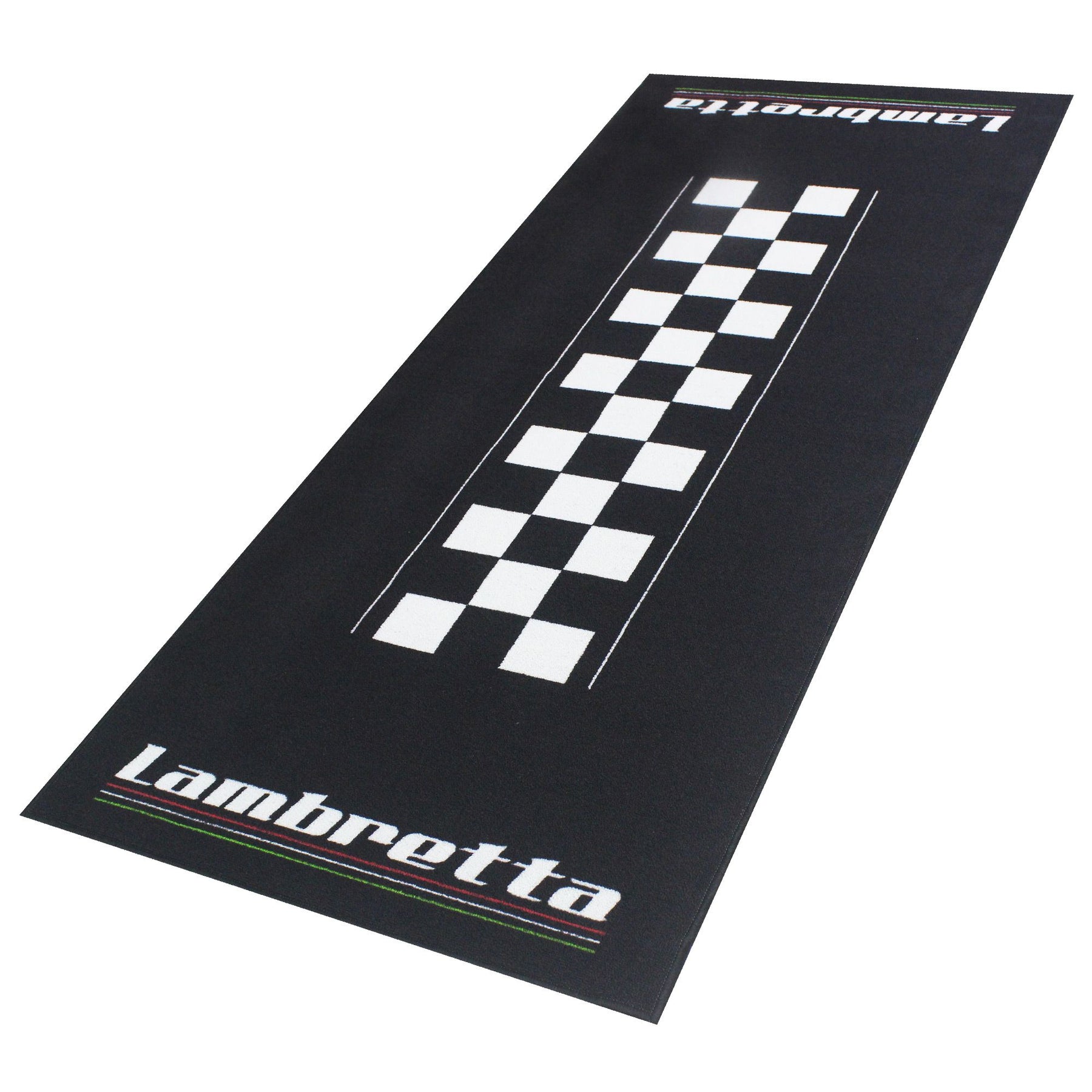 Lambretta Scooter Logo Garage Mat Series 4 - 190cm x 80cm