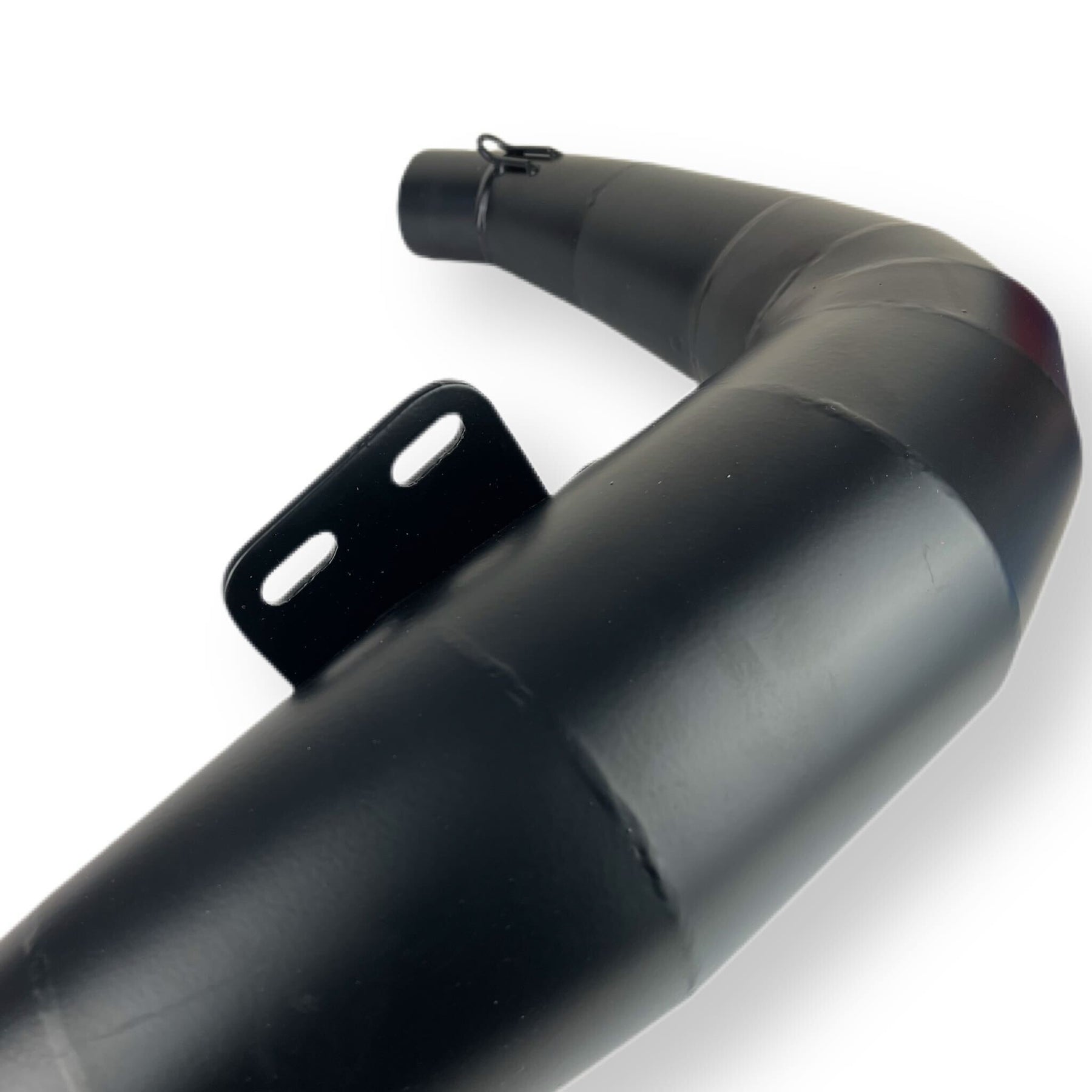 Lambretta S3 Li GP SX TV Taffy Style Expansion Exhaust - Black Powder Coated