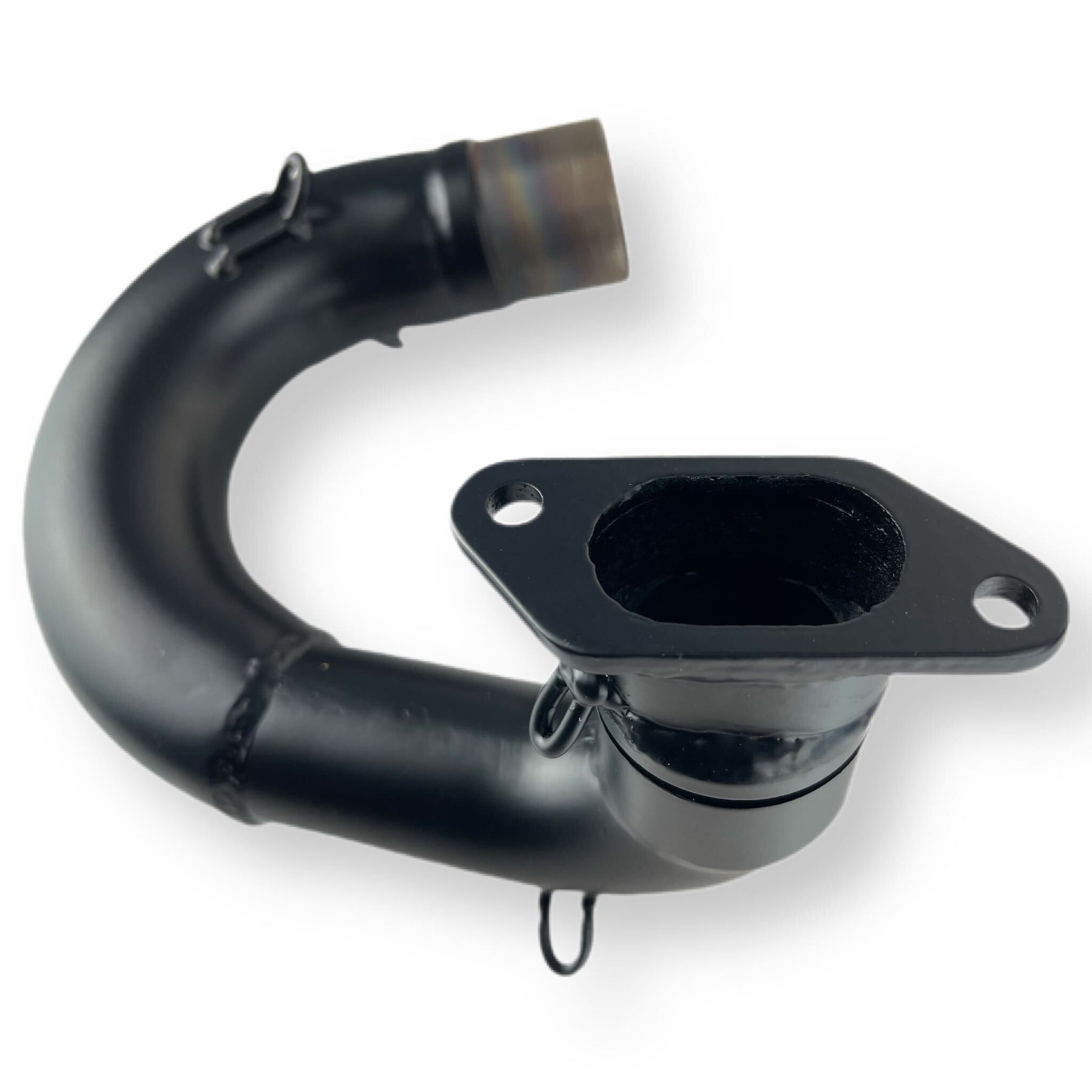 Lambretta S3 Li GP SX TV Taffy Style Expansion Exhaust - Black Powder Coated