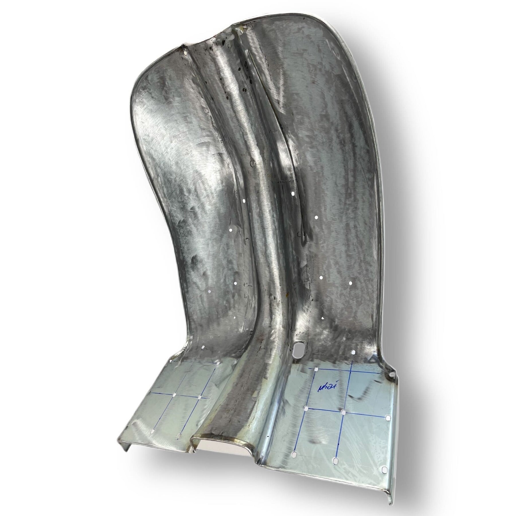 Lambretta Series 3 Li SX TV 150 200 None Chrome Ring Leg Shield - Bare Metal