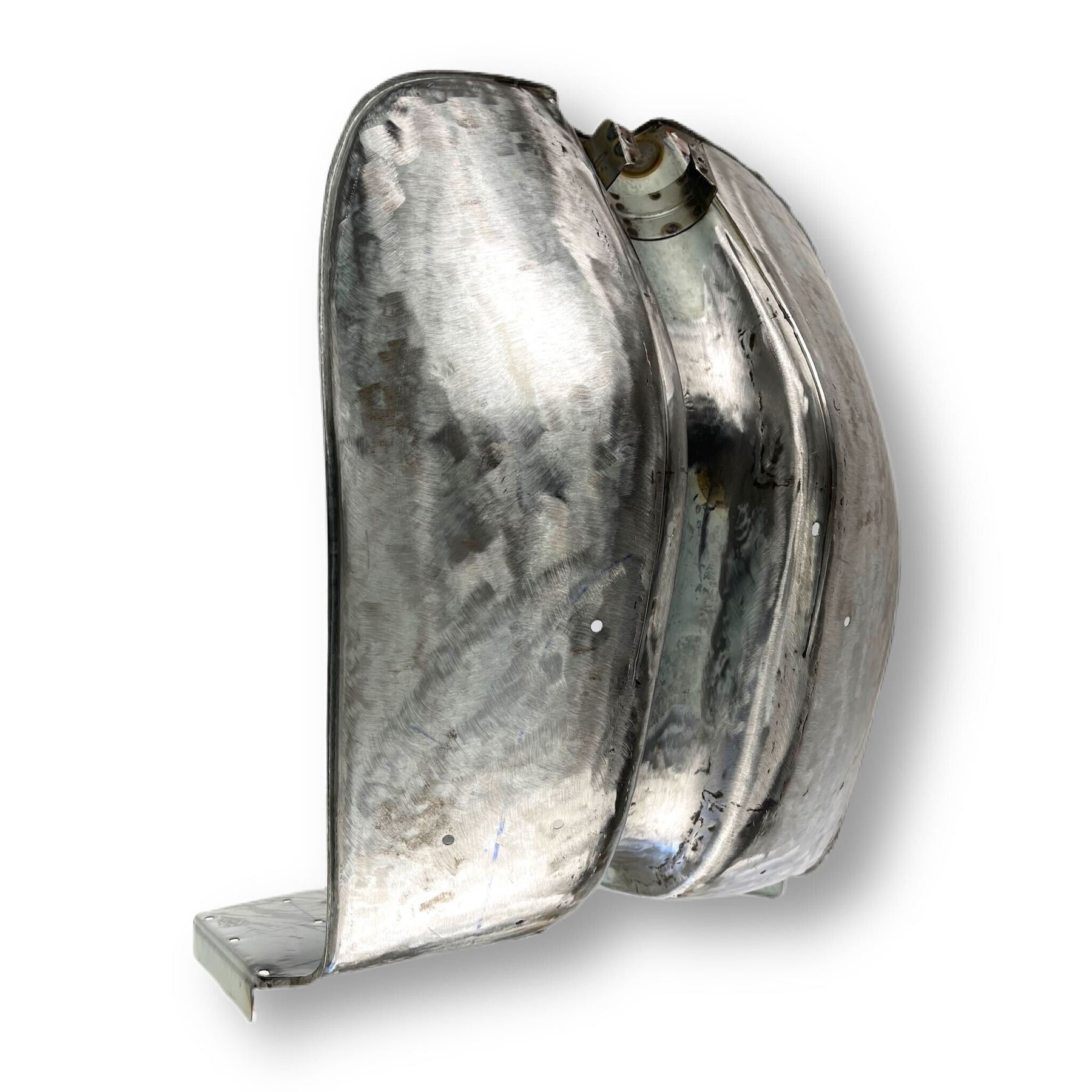 Lambretta Series 3 Li SX TV 150 200 None Chrome Ring Leg Shield - Bare Metal