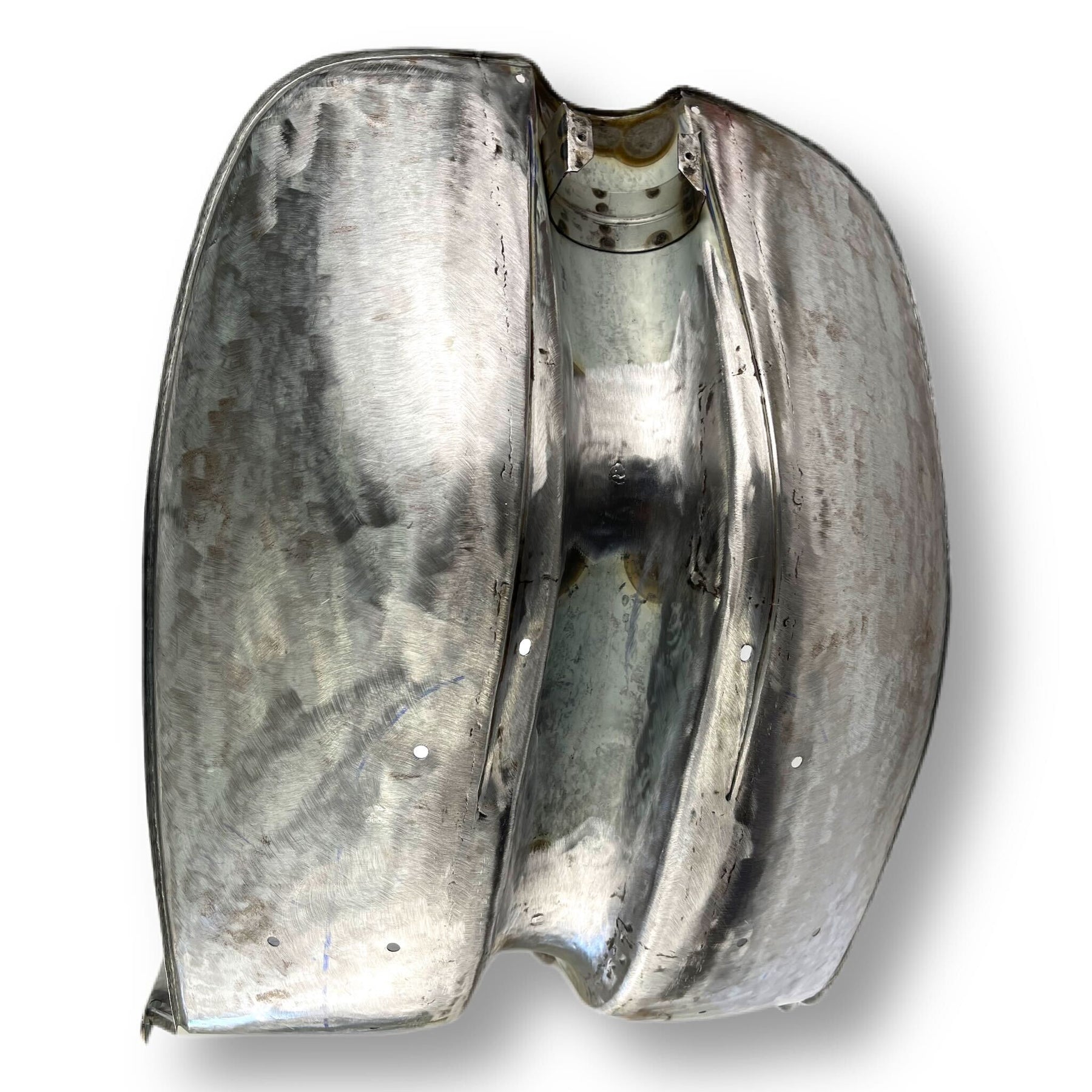 Lambretta Series 3 Li SX TV 150 200 None Chrome Ring Leg Shield - Bare Metal