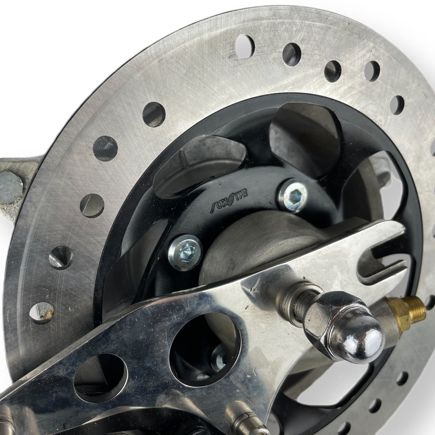 Lambretta Series 1 2 3 GP LI SX TV Upgraded Best Quality Billeted Outboard Front Disc Brake with Billet