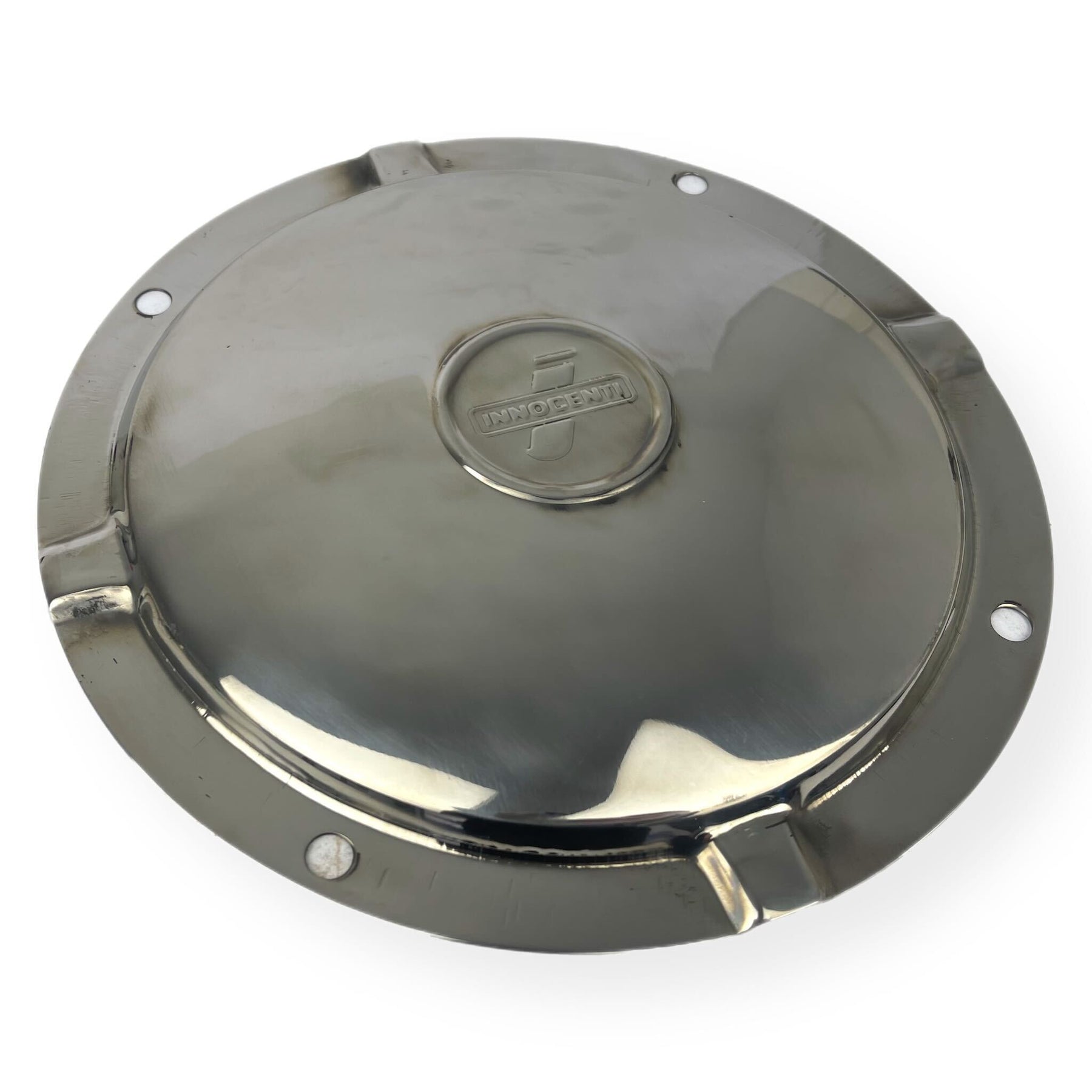 Lambretta Series 1 2 3 GP Li SX TV Innocenti Spare Wheel Cover Insert - Polished Stainless Steel