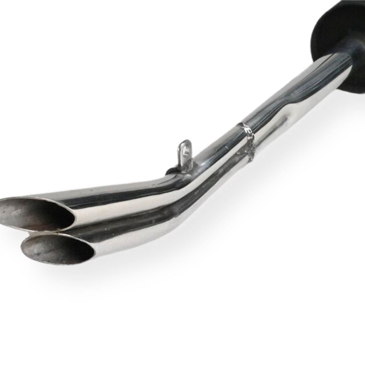 Lambretta Series 1 2 3 Li GP SX TV 60s Replica Twin Pipe Exhaust - Black and Chrome