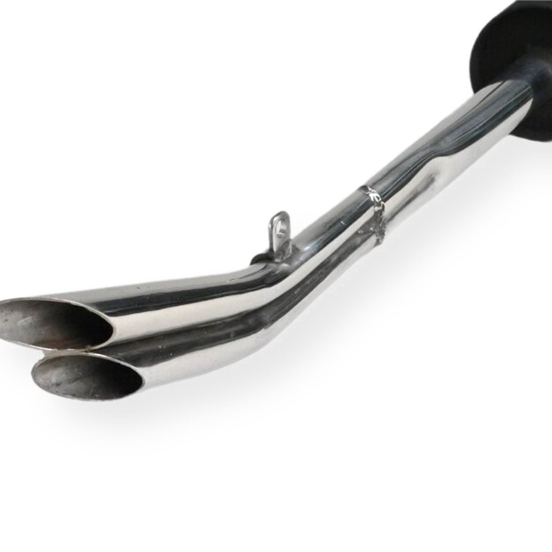 Lambretta Series 1 2 3 Li GP SX TV 60s Replica Twin Pipe Exhaust - Black and Chrome