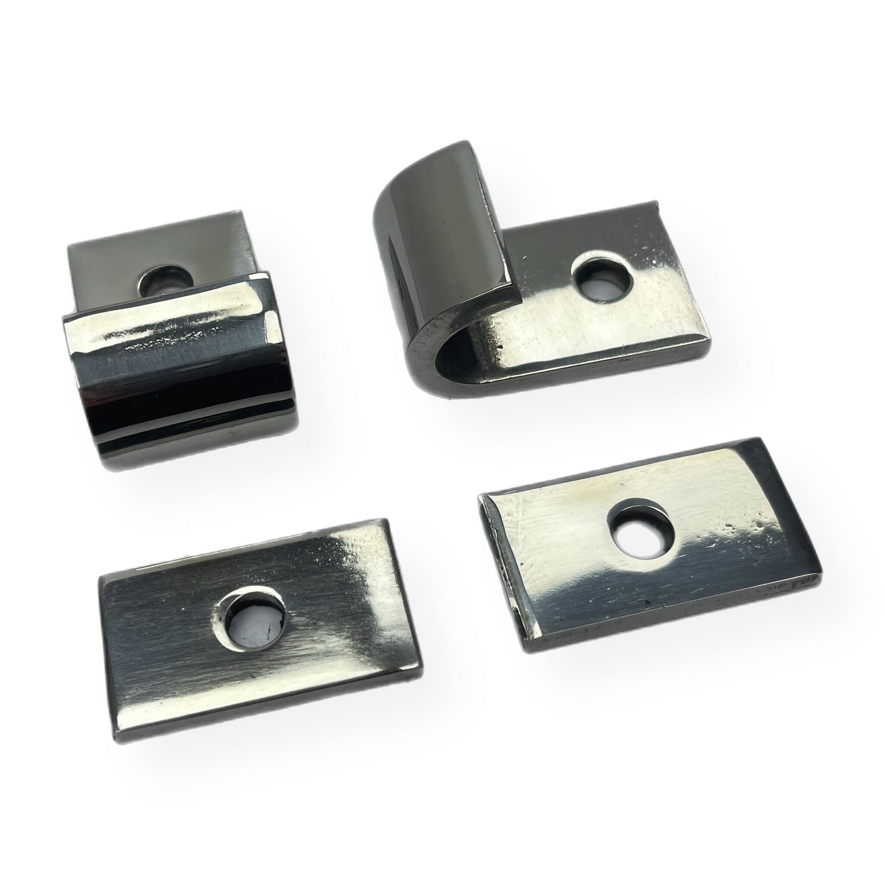 Lambretta Series 1 2 3 Li GP SX TV Centre Stand Mounting Bracket Kit - Polished Stainless