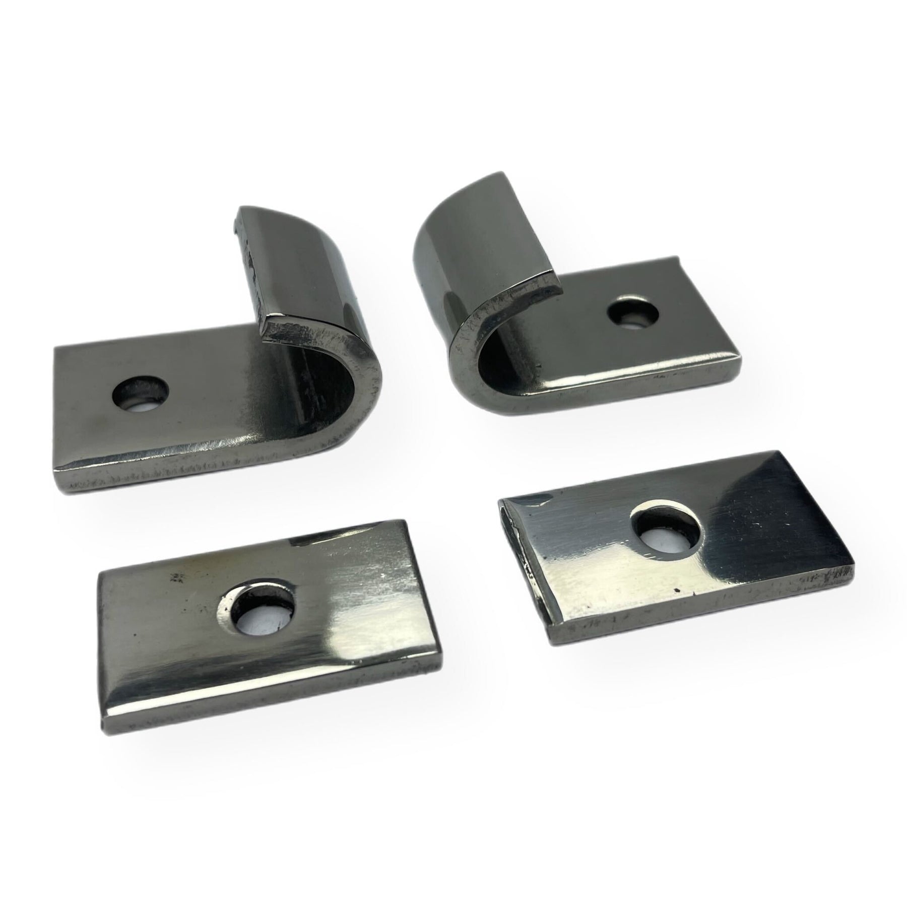Lambretta Series 1 2 3 Li GP SX TV Centre Stand Mounting Bracket Kit - Polished Stainless