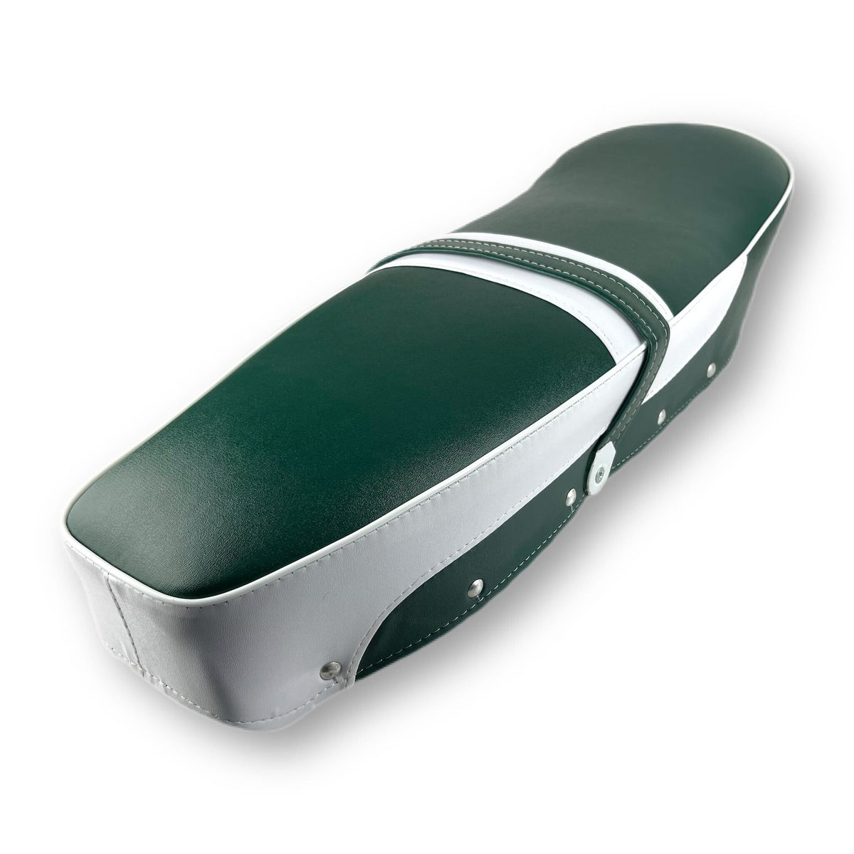 Lambretta Series 1 2 3 Li GP SX TV Dual Seat - Dark Green & White