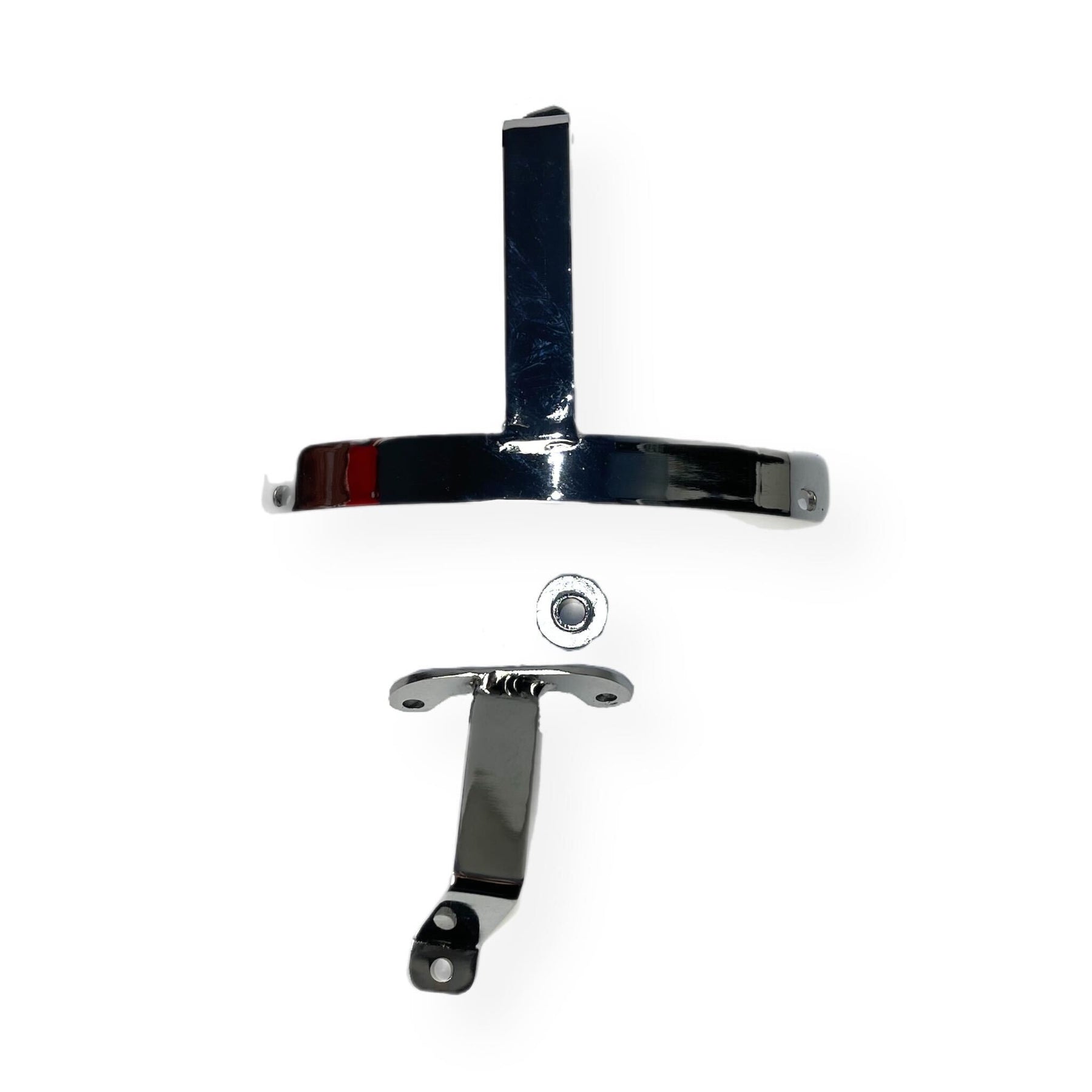 Lambretta Series 1 2 3 Li GP SX TV Fiamm Double Sided Twin Pipe Exhaust - Chrome
