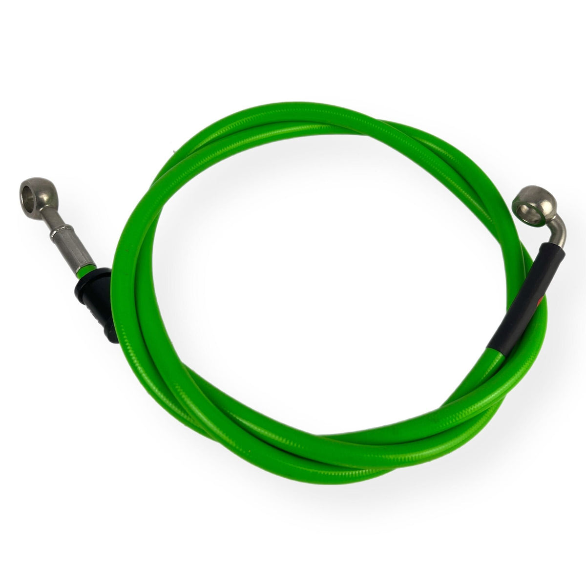 Lambretta Series 1 2 3 Li GP SX TV HEL Stainless Outboard Front Disc Brake Hydraulic Hose - Green
