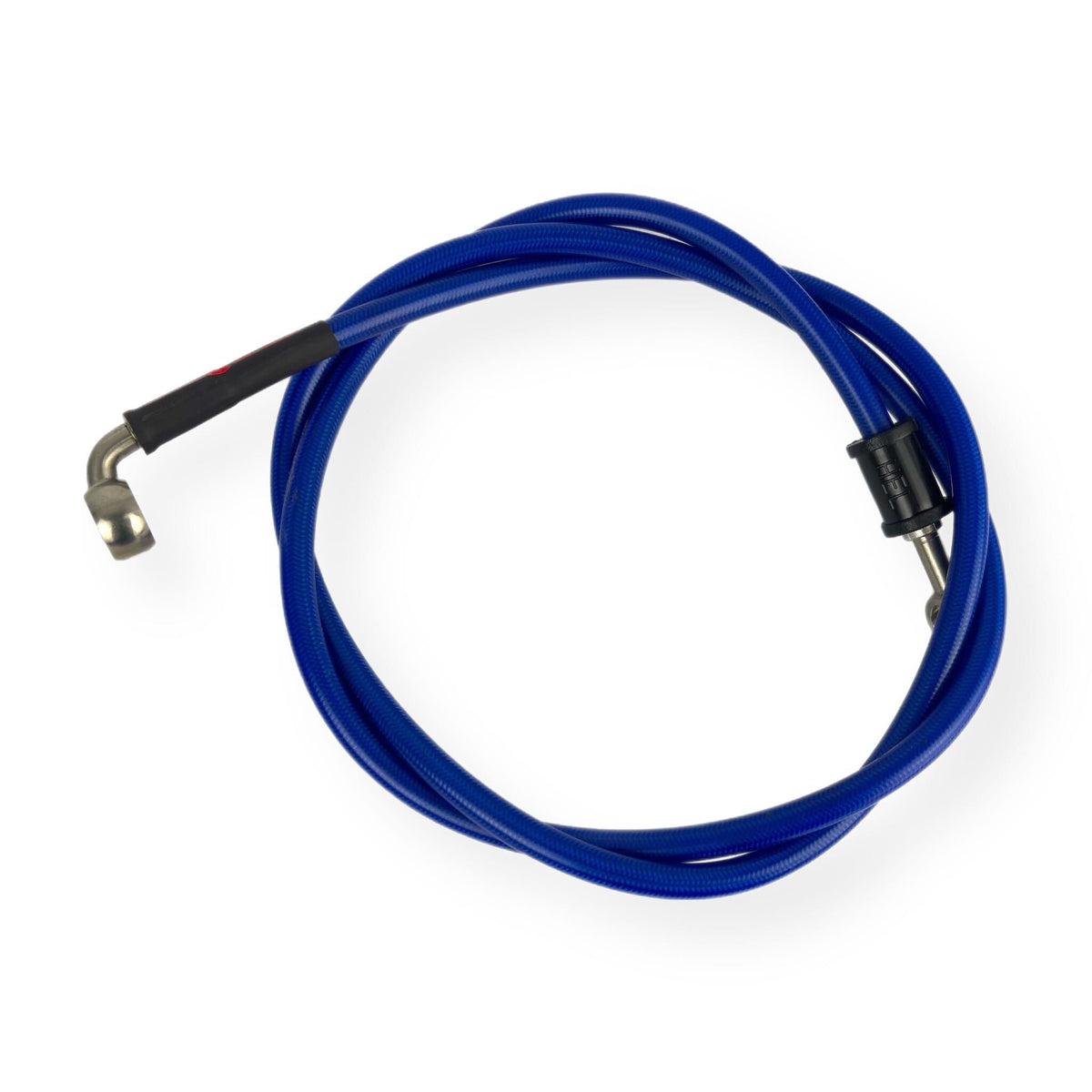 Lambretta Series 1 2 3 Li GP SX TV HEL Stainless Outboard Front Disc Brake Hydraulic Hose - Transparent Blue