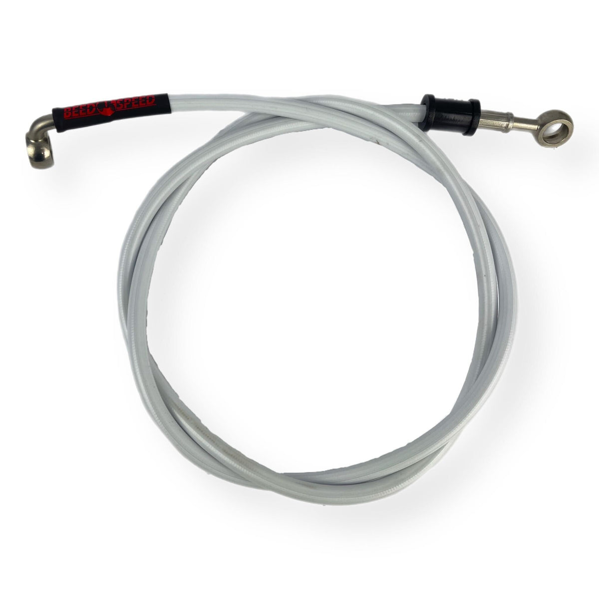 Lambretta Series 1 2 3 Li GP SX TV HEL Stainless Outboard Front Disc Brake Hydraulic Hose - White