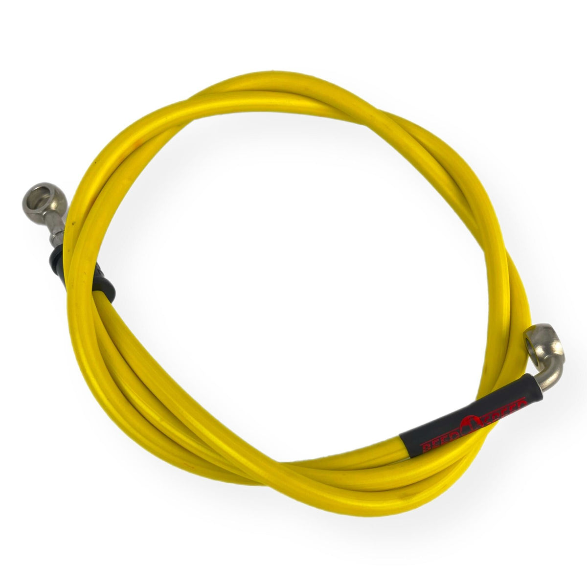Lambretta Series 1 2 3 Li GP SX TV HEL Stainless Outboard Front Disc Brake Hydraulic Hose - Yellow