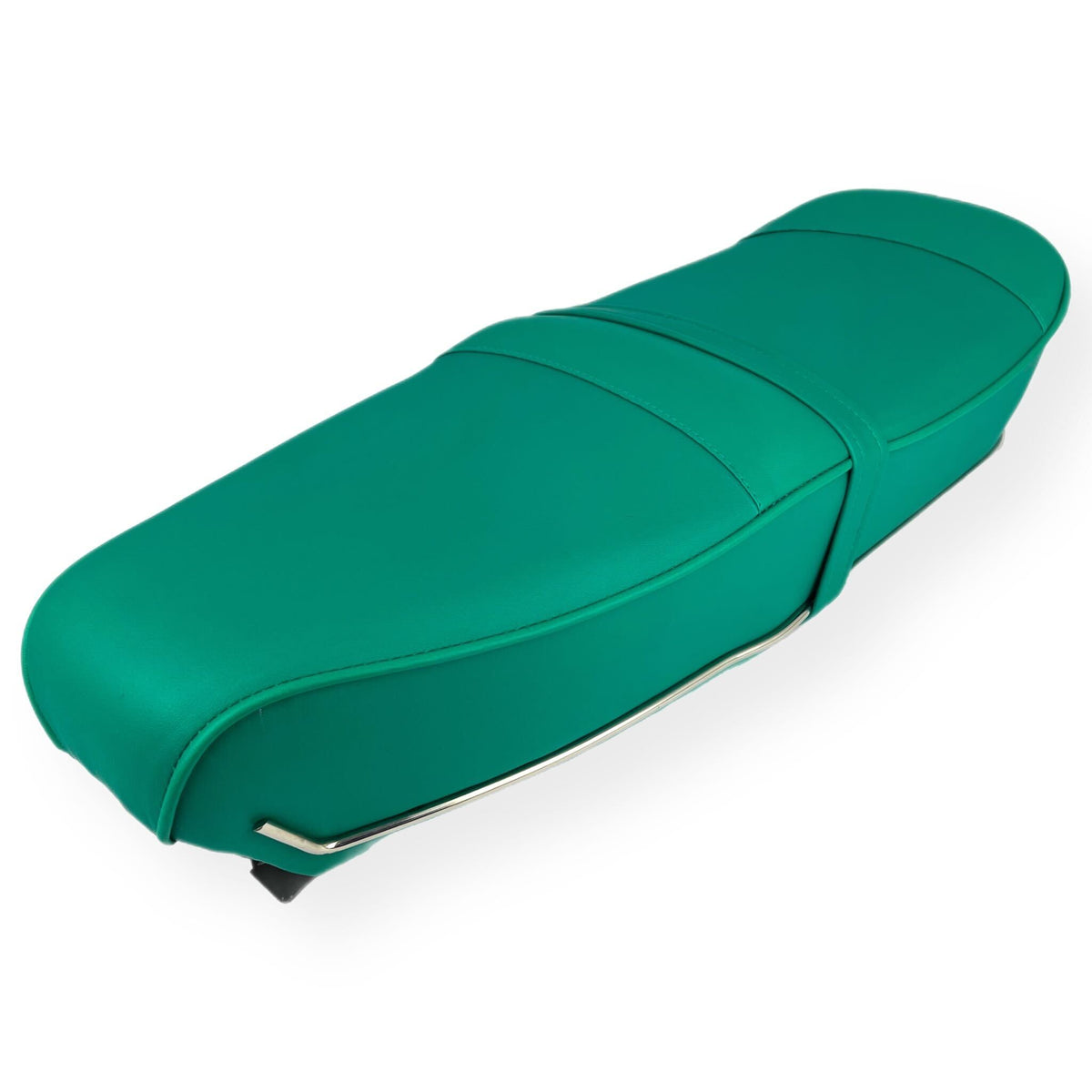 Lambretta Series 1 2 3 Li GP SX TV Pegasus Style Seat - Forest Green with Stainless Trims