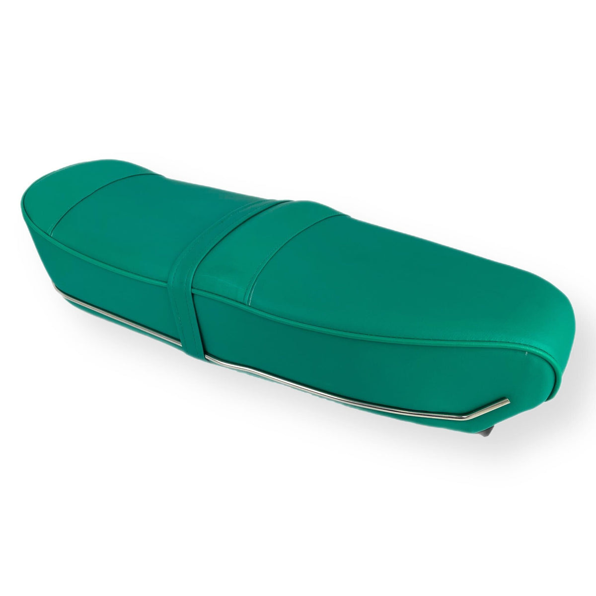 Lambretta Series 1 2 3 Li GP SX TV Pegasus Style Seat - Forest Green with Stainless Trims
