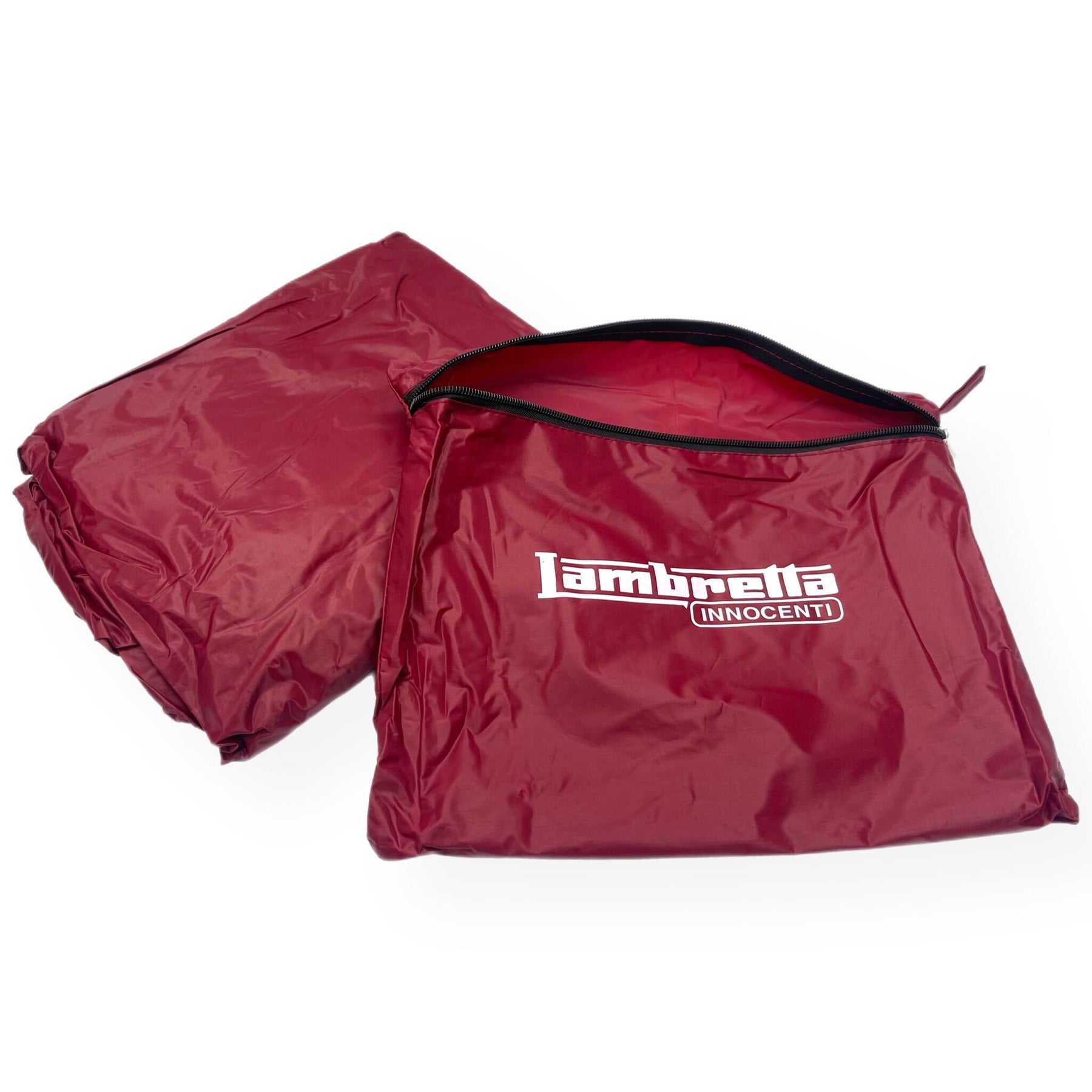 Lambretta Series 1 2 3 Li GP SX TV Scooter Cover - Dark Red with Lambretta Logo