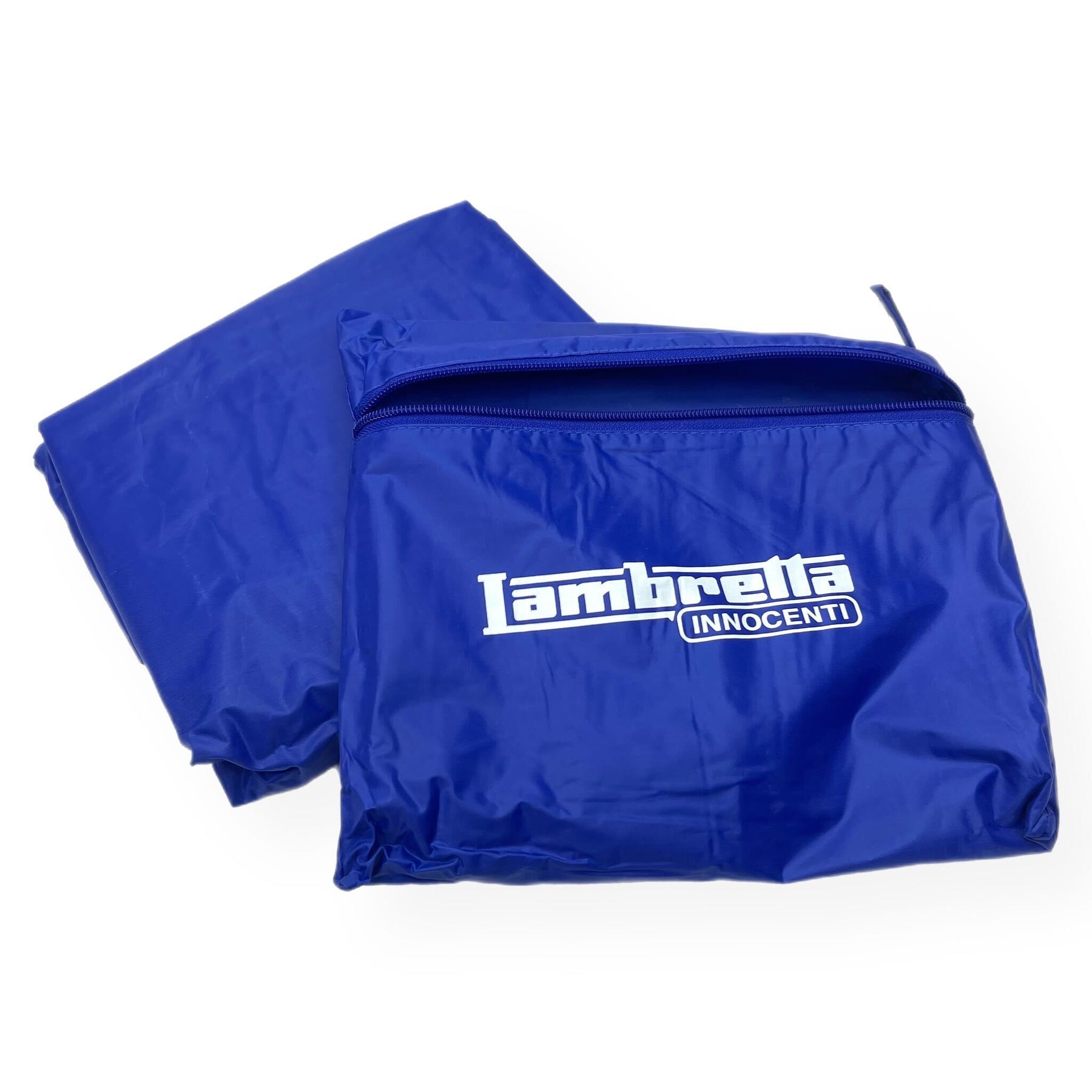Lambretta Series 1 2 3 Li GP SX TV Scooter Cover - Medium Blue with Lambretta Logo