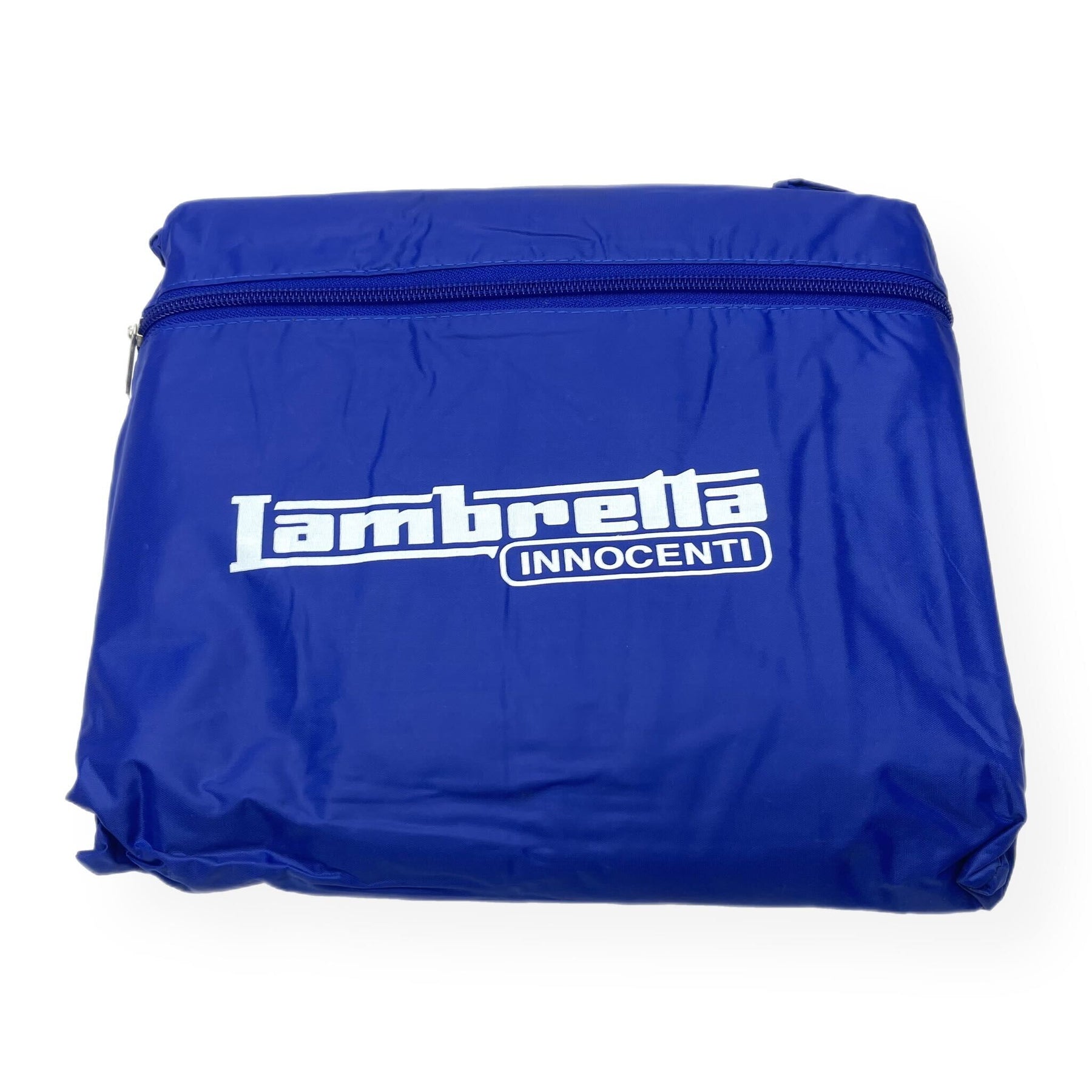 Lambretta Series 1 2 3 Li GP SX TV Scooter Cover - Medium Blue with Lambretta Logo