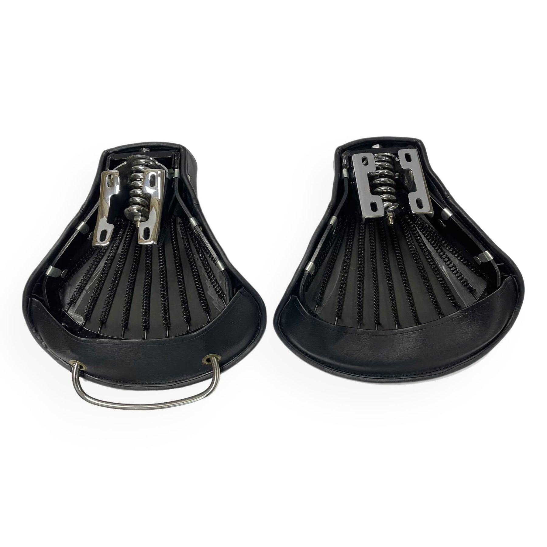Lambretta Series 1 2 3 Li GP SX TV Single Saddles Seats Set Front & Rear - Black