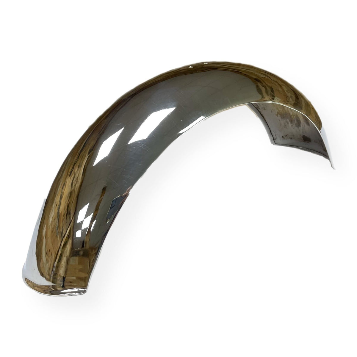 Lambretta Series 1 2 3 Nanucci Front Bolt On Pressed Mudguard - Polished Alloy
