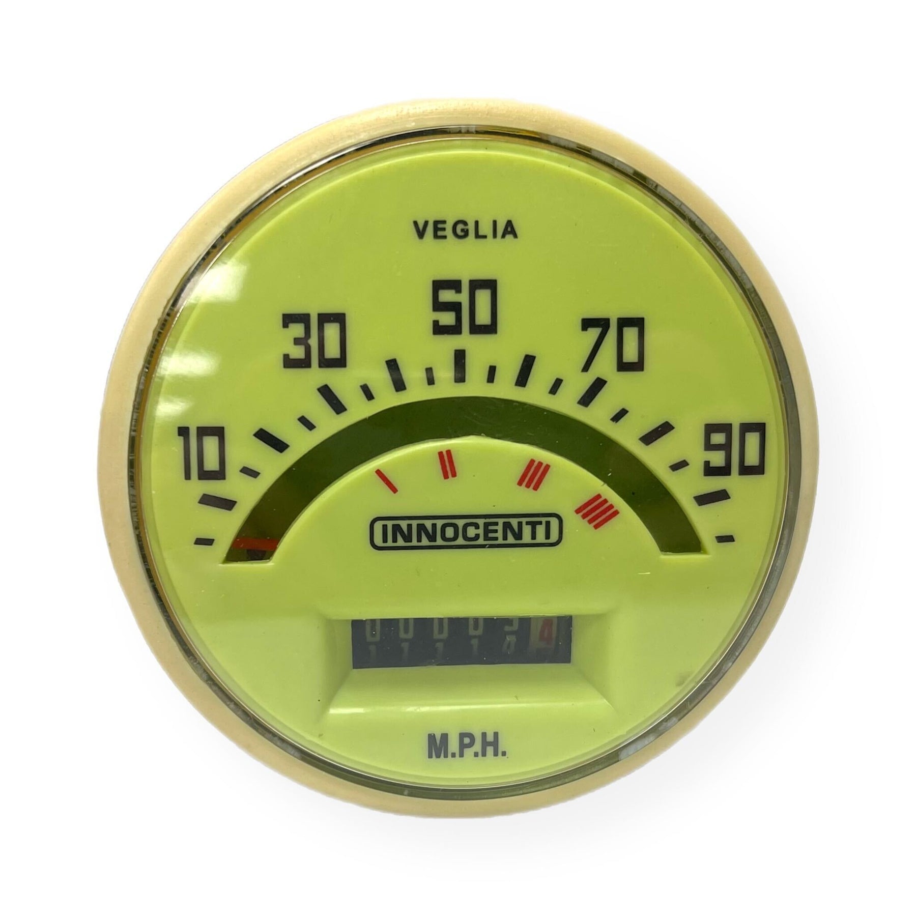 Lambretta Series 1 2 Li TV 90mph Speedometer Light Green - Italian Cable Fitment