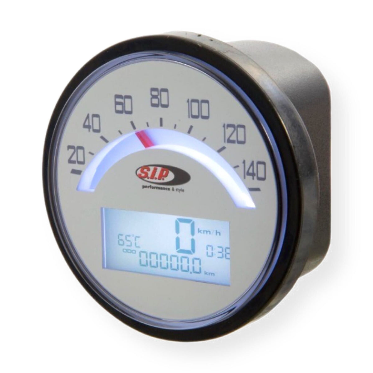 Lambretta Series 1 2 Li TV SIP V2 Koso Speedometer Revs/Temp - White