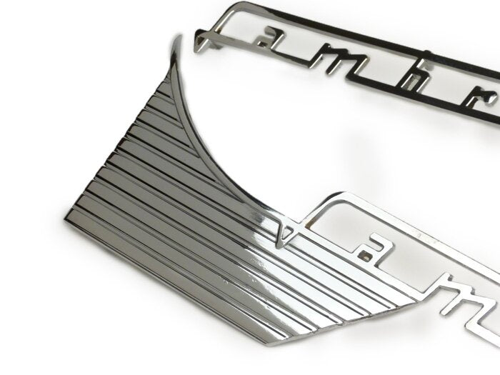 Lambretta Series 1 2 Li TV Side Panel Badge Pair Long Casa Lambretta - Chrome