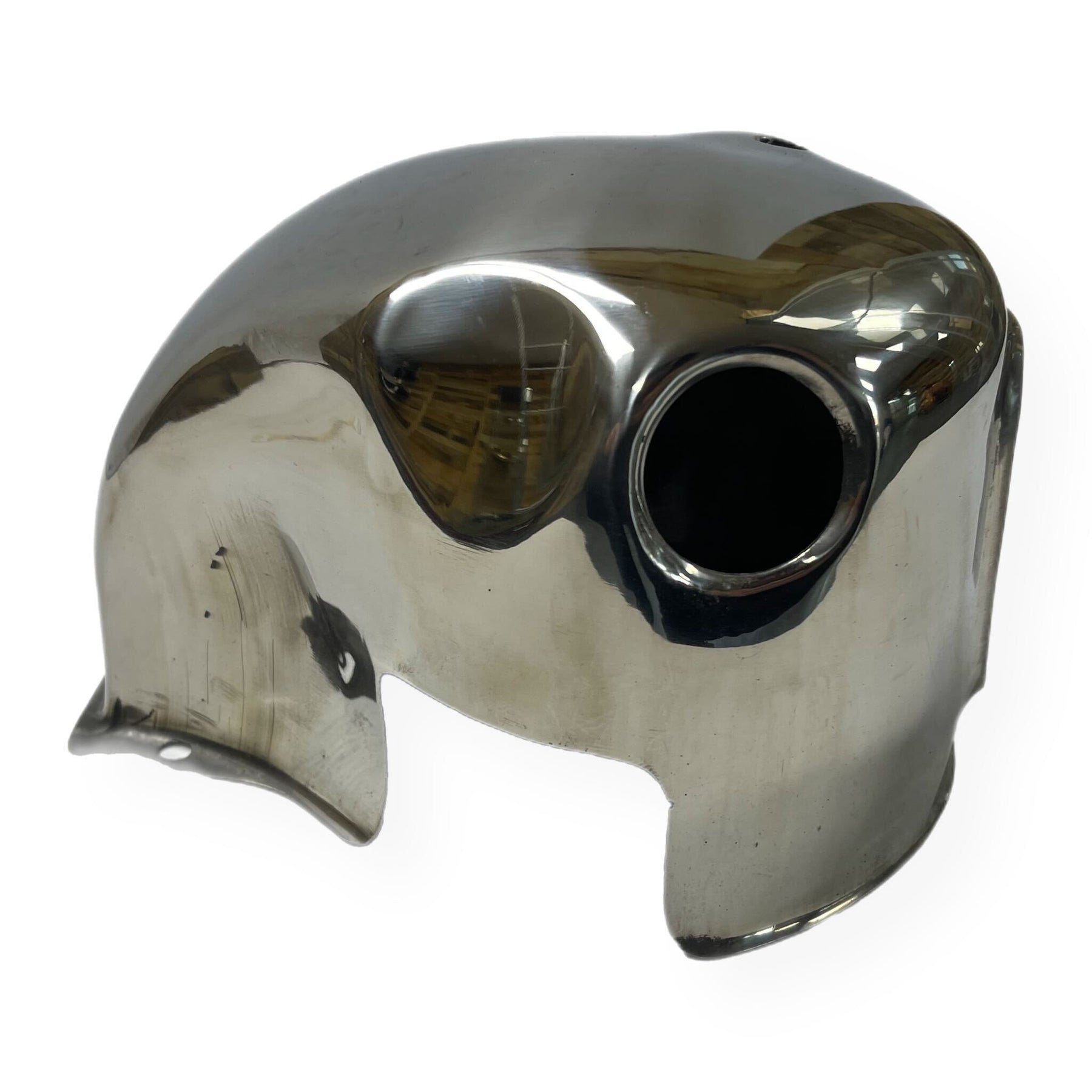 Lambretta Series 2 3 Li SX TV Cylinder Head Cowling - Polished Stainless Steel