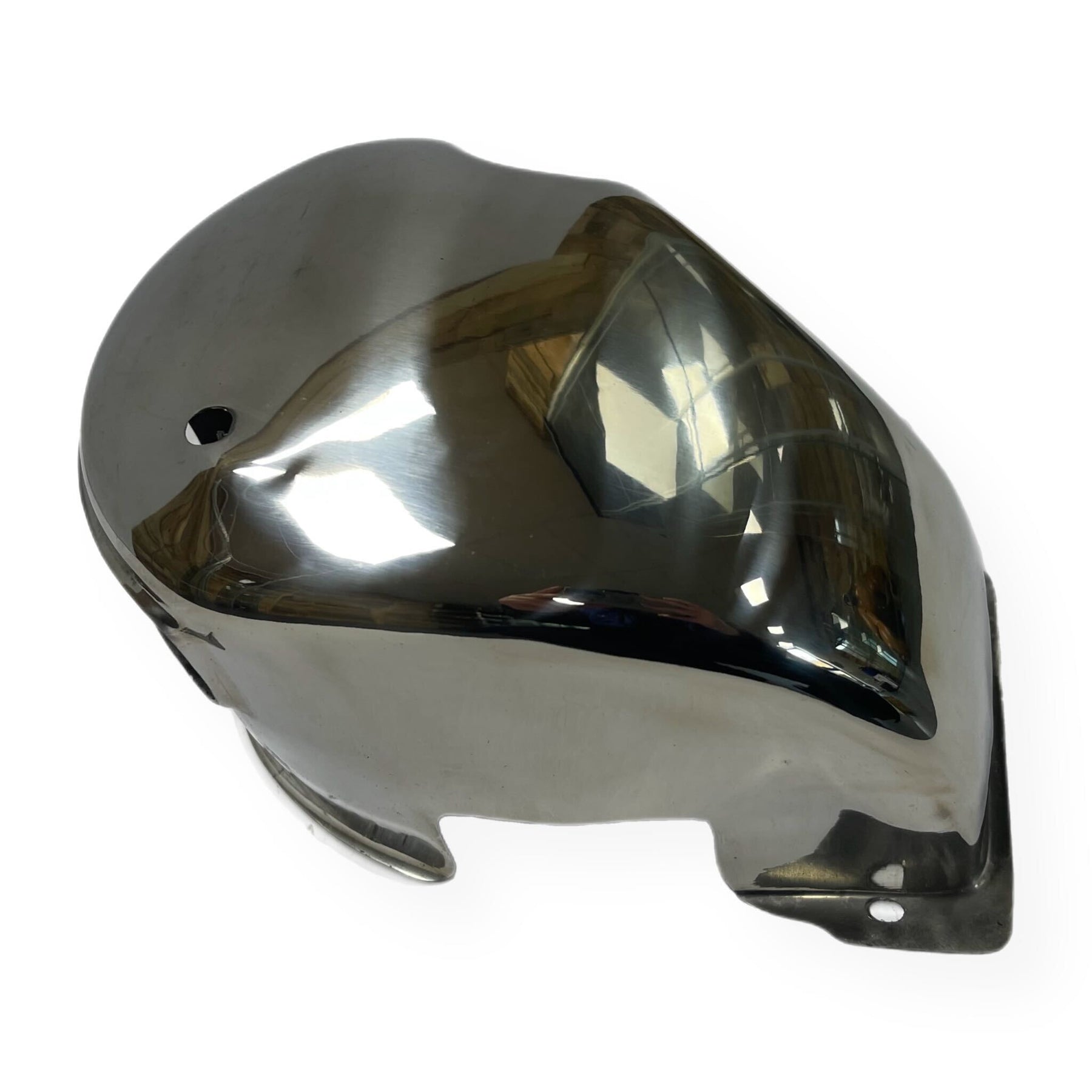 Lambretta Series 2 3 Li SX TV Cylinder Head Cowling - Polished Stainless Steel