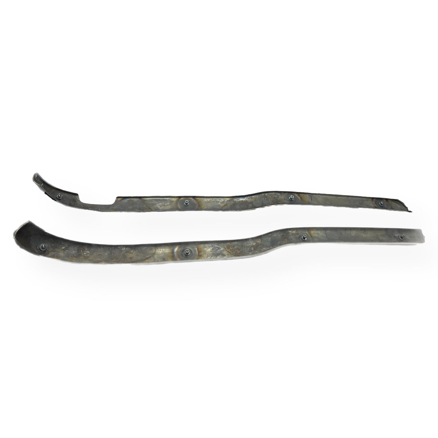 Lambretta Series 2 Li TV Floor Board Side Protectors - Polished Stainless Steel