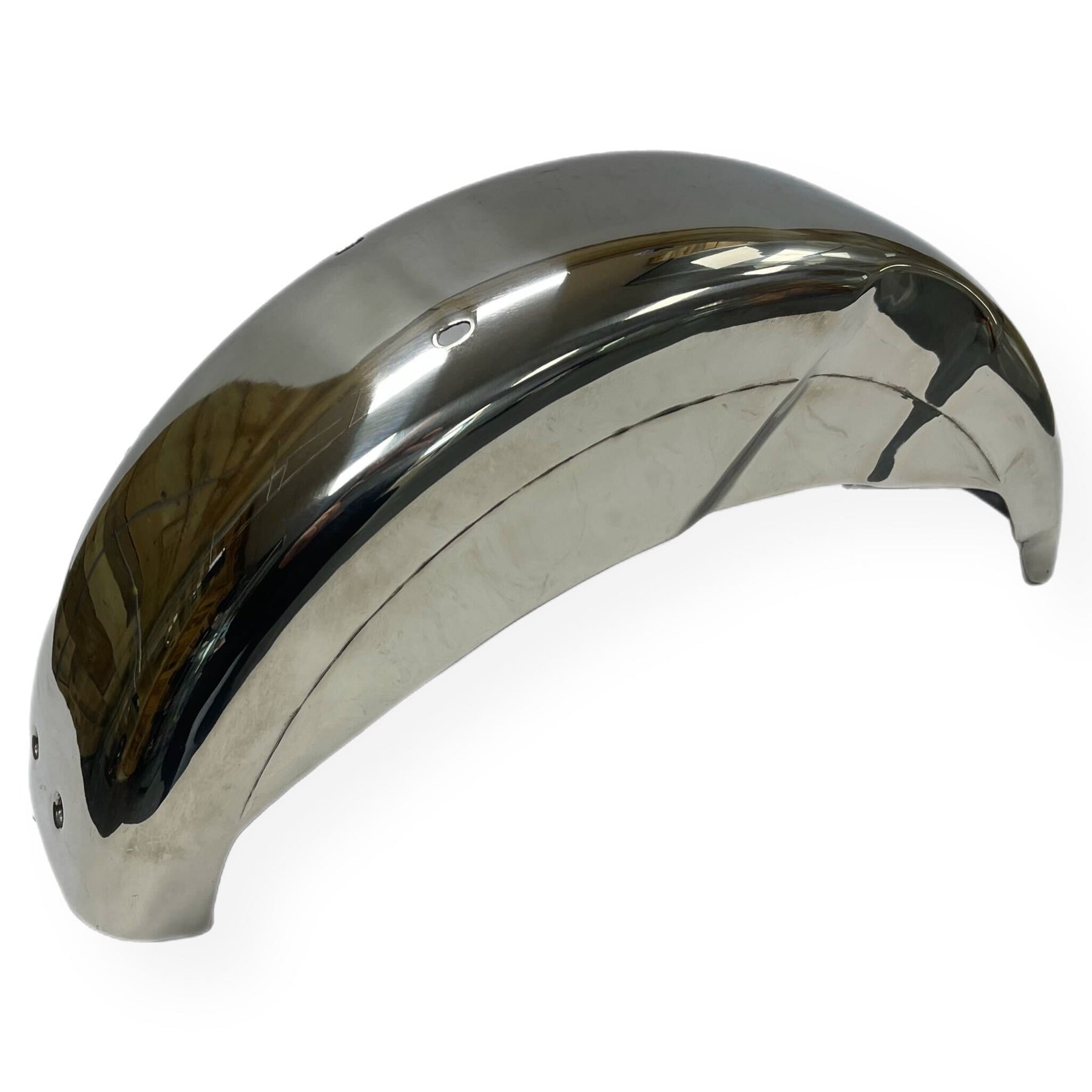 Lambretta Series 1 2 Li TV Rear Pressed Mudguard - Polished Stainless Steel