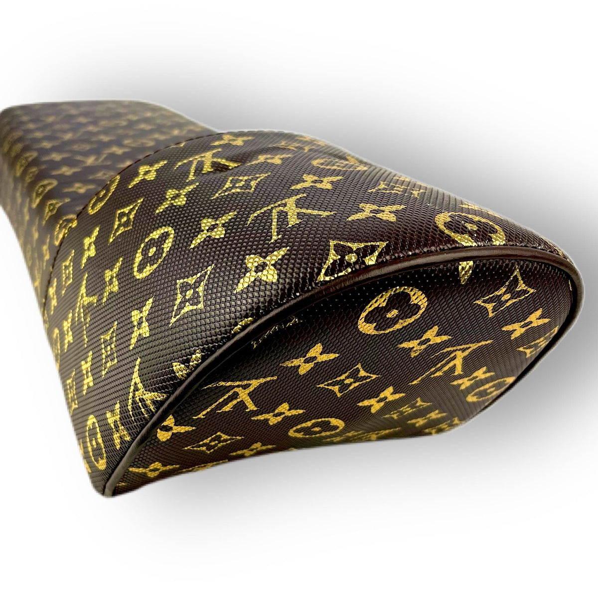 Lambretta Series 3 Ancillotti Squareback Seat - LV Design - Gold & Brown