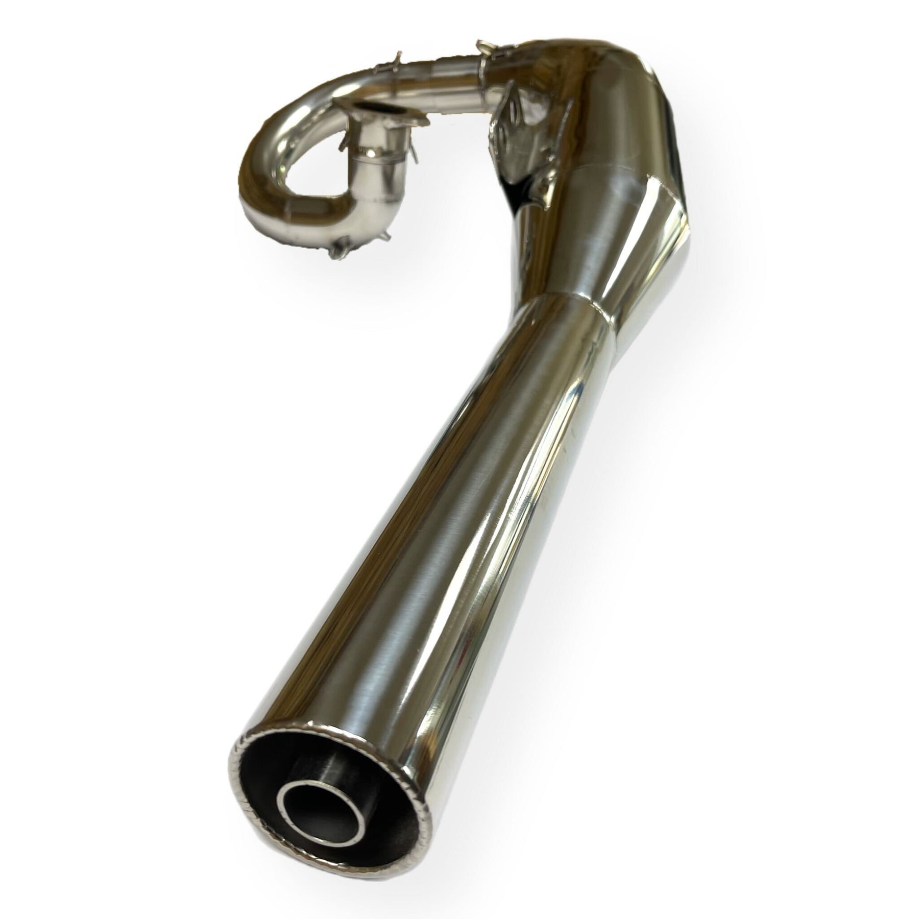 Lambretta Series 3 GP Li SX TV DJ Style Exhaust - Polished Stainless Steel