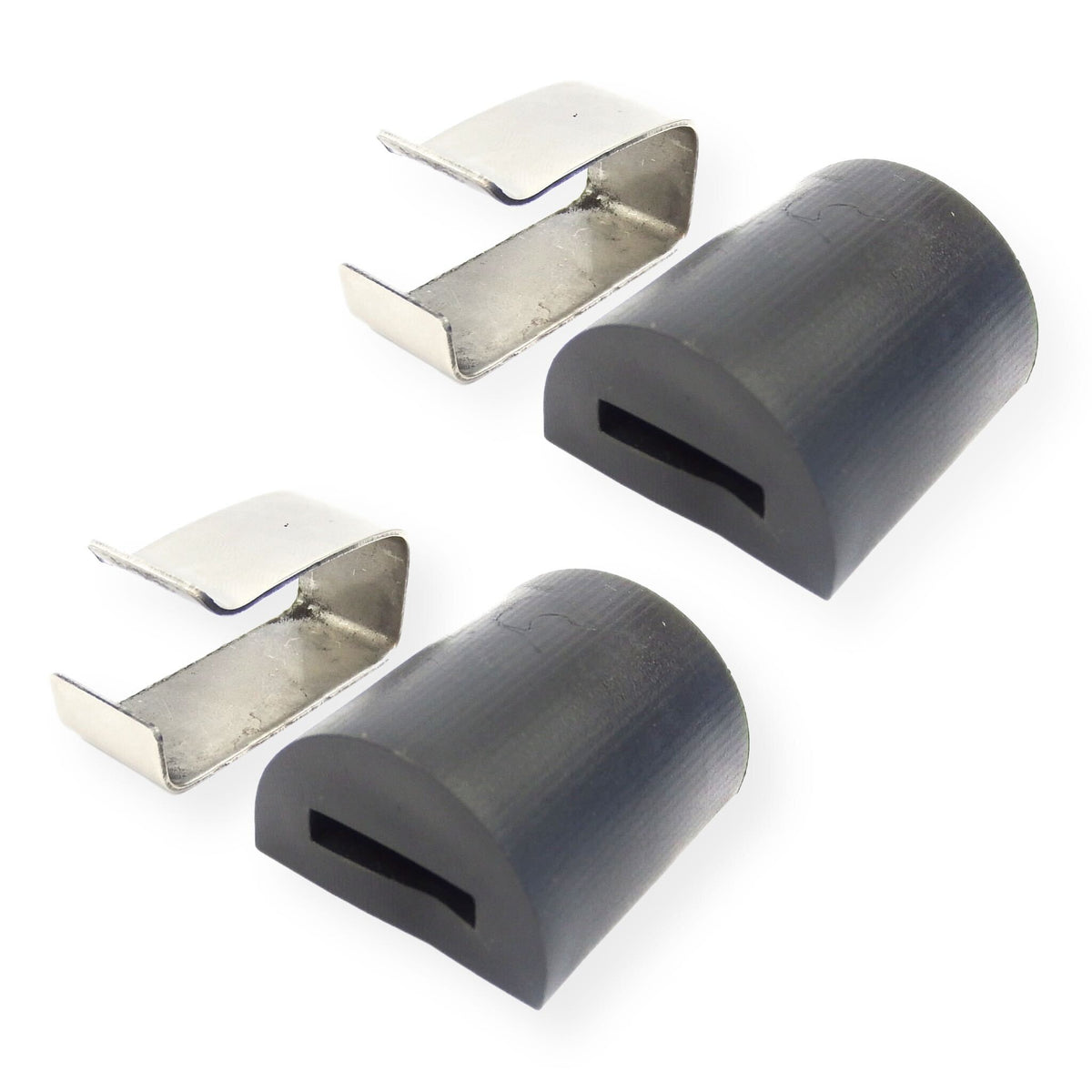 Lambretta Series 3 GP Side Panel Rubber Buffer and Clip Set of 2