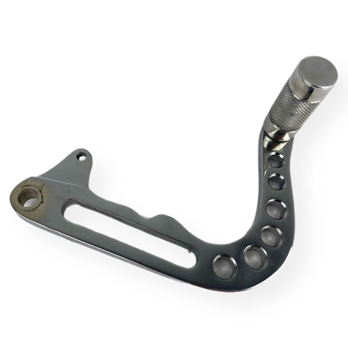 Lambretta Series 3 Li GP DL SX TV Chrome Billet Rear Brake Pedal w/ Alloy Peg - One Piece Design