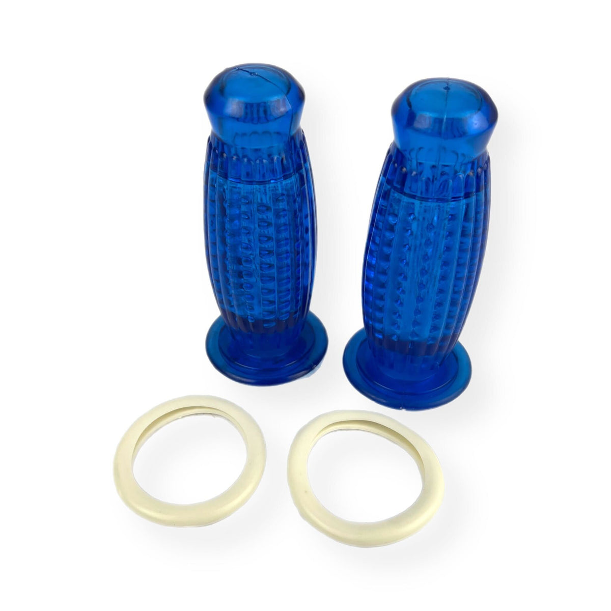 Lambretta Series 3 Li GP SX TV Balloon Grips Dot Type 22mm - Blue