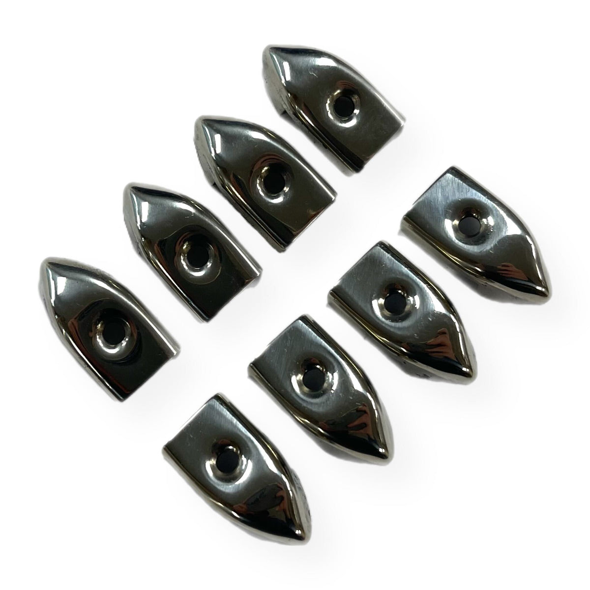 Lambretta Series 3 Li SX TV Floor Runner End Caps Stainless Steel