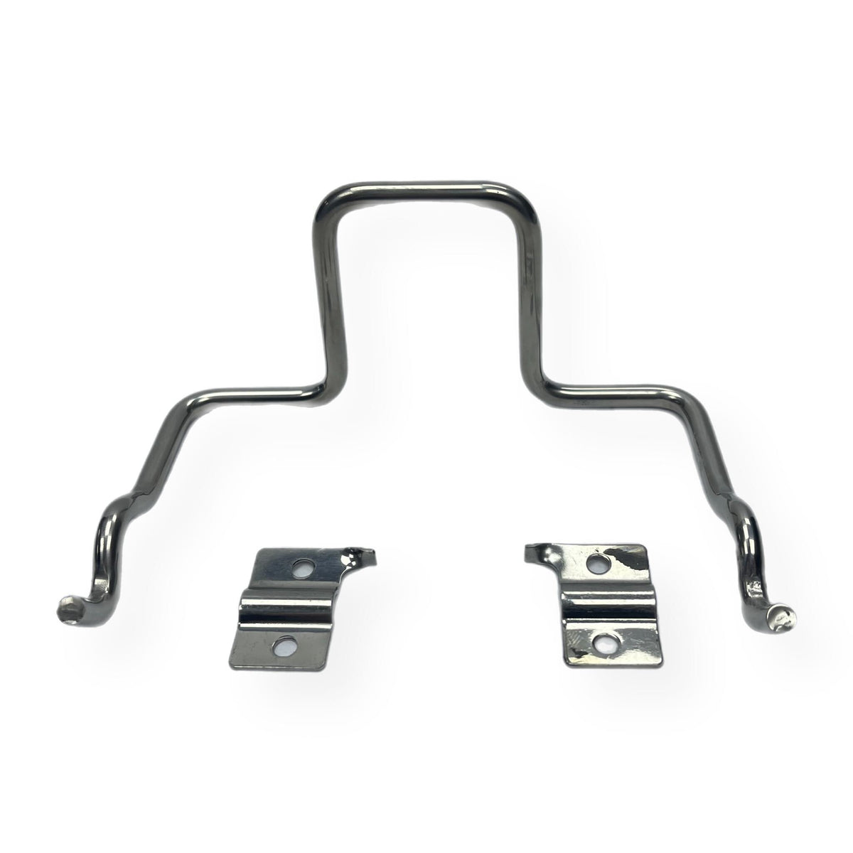 Lambretta Series 3 Li SX TV Side Panel Holding Spring Clip & Plates Stainless Steel